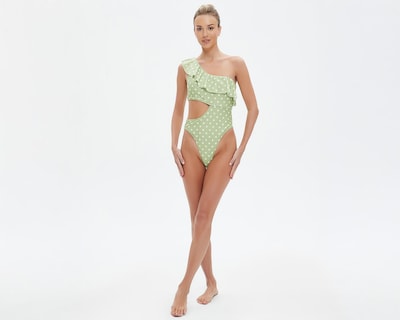 Foto 1 | Traje de Baño Completo Bebe con Olán para Mujer