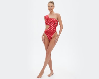 Foto 1 | Traje de Baño Completo Bebe con Olán para Mujer