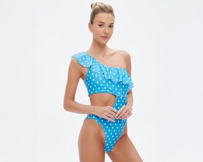 Foto 3 | Traje de Baño Completo Bebe con Olán para Mujer