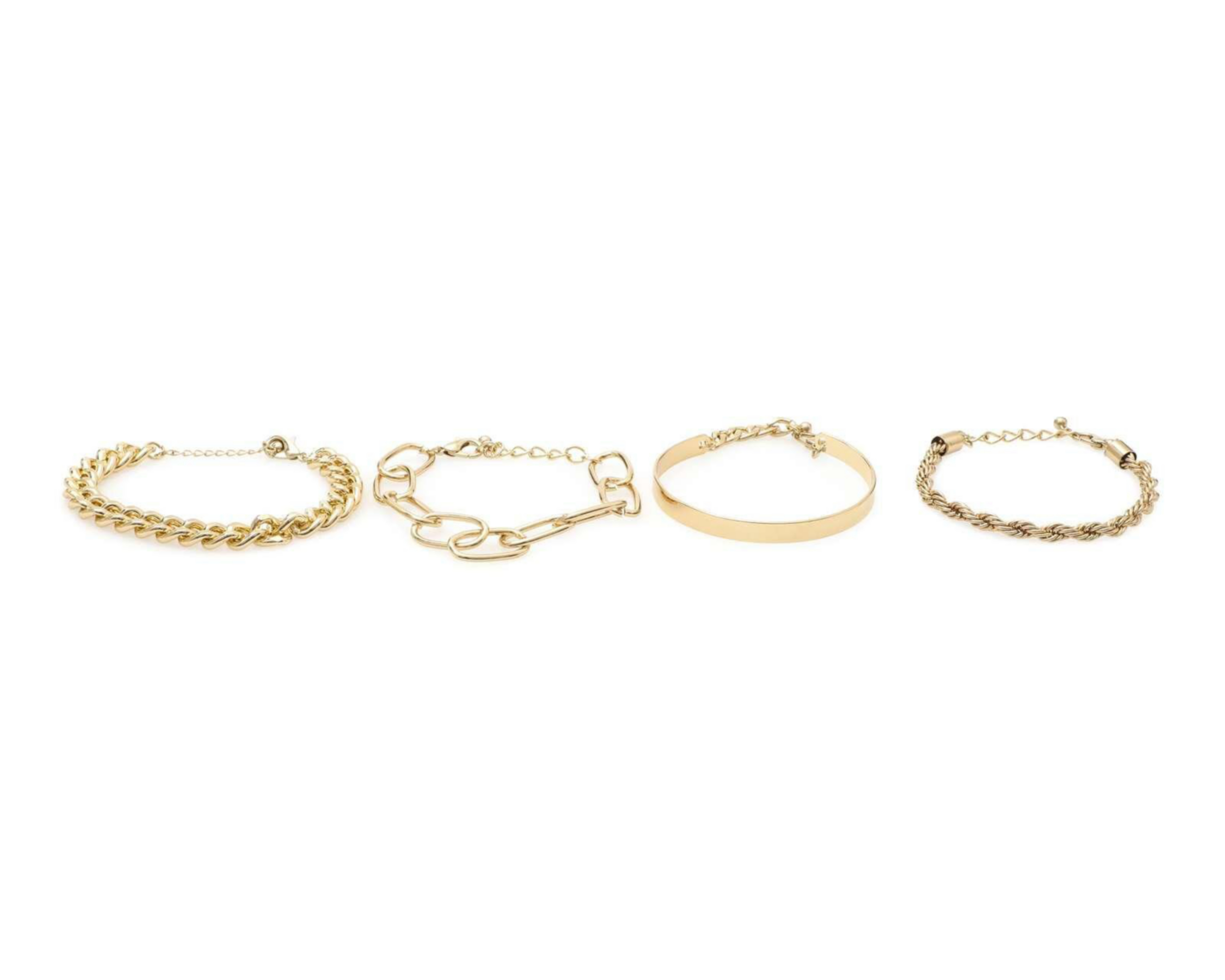 Foto 2 | Pulsera Thinner Metálica 4 Piezas