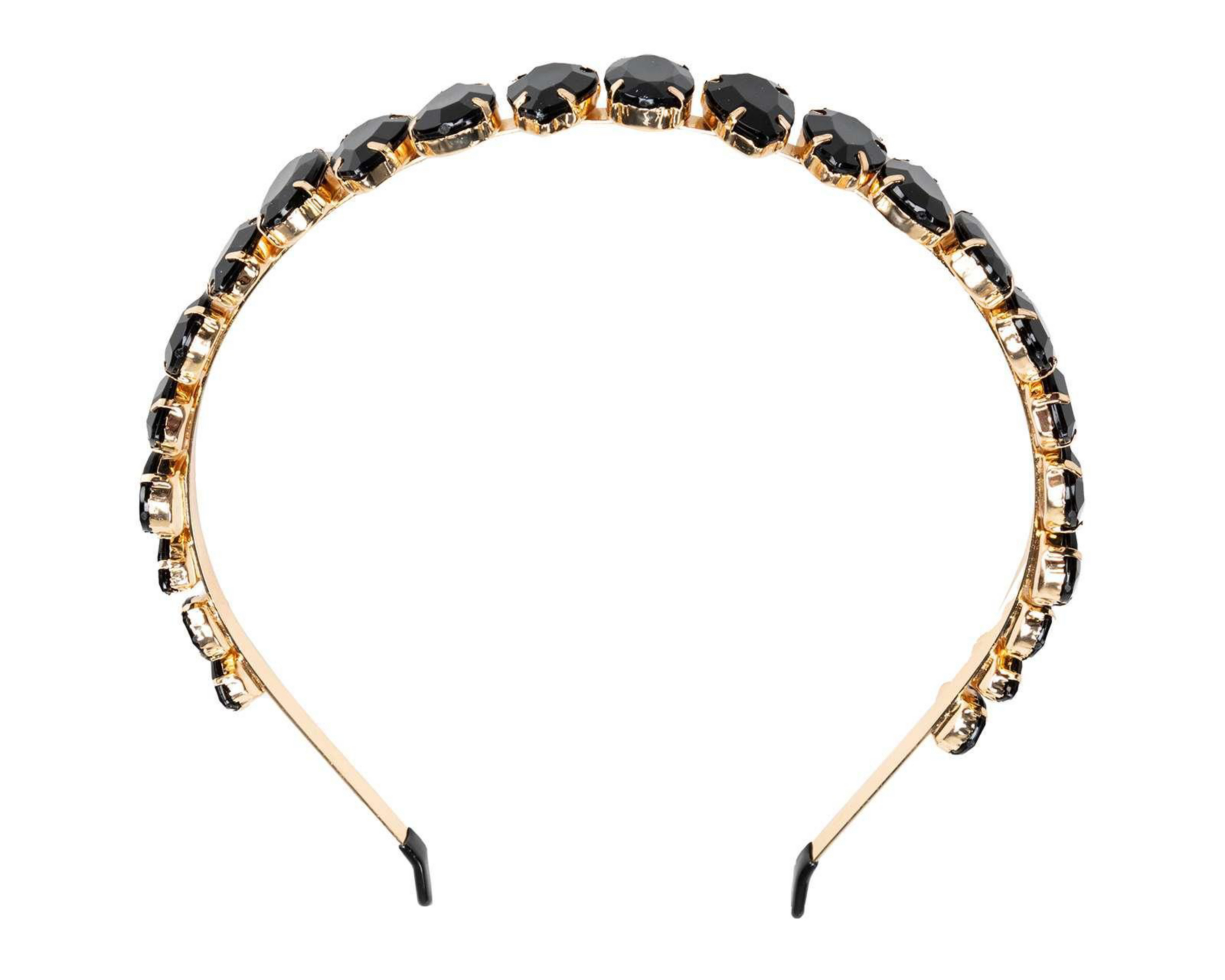 Foto 2 pulgar | Diadema para Cabello Thinner con Piedras Dorado