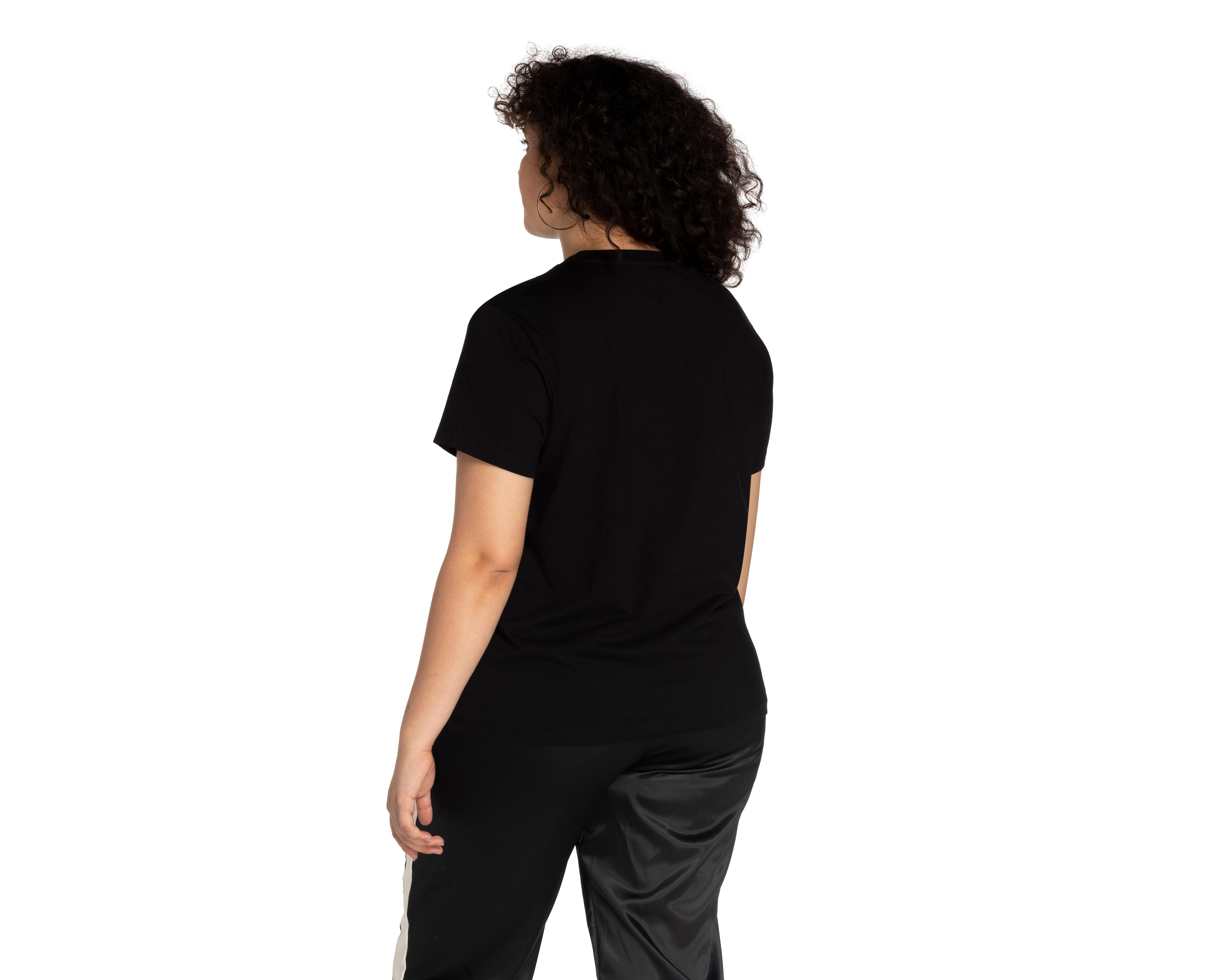 Foto 4 pulgar | Playera Bebe Negra Estampada