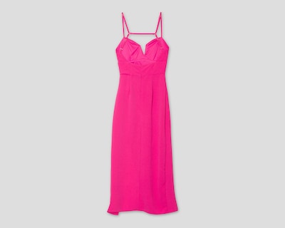 Foto 2 | Vestido de Noche Jennifer Lopez Rosa de Tirantes con Escote V para Mujer