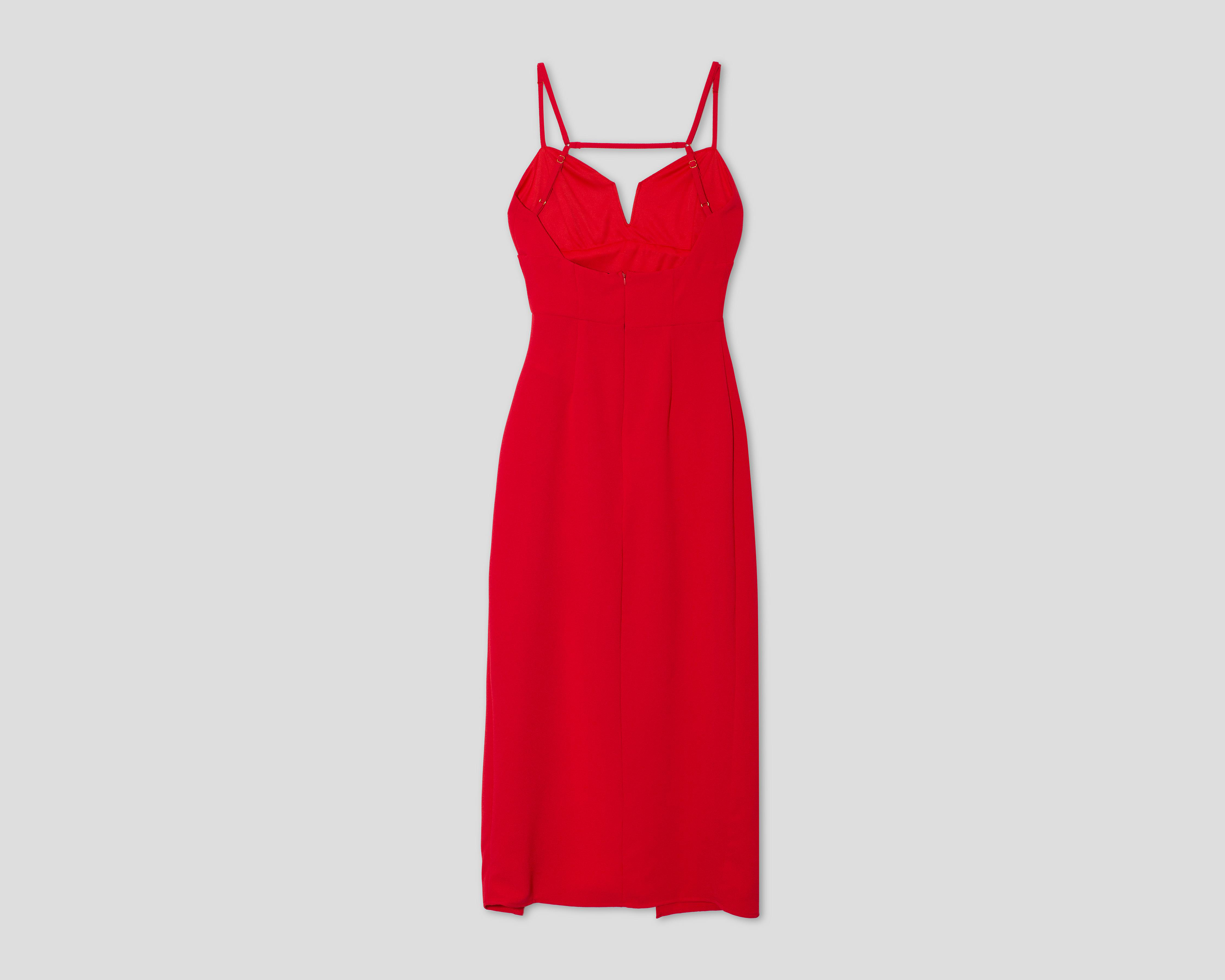 Foto 3 pulgar | Vestido de Noche Jennifer Lopez Rosa de Tirantes con Escote V para Mujer