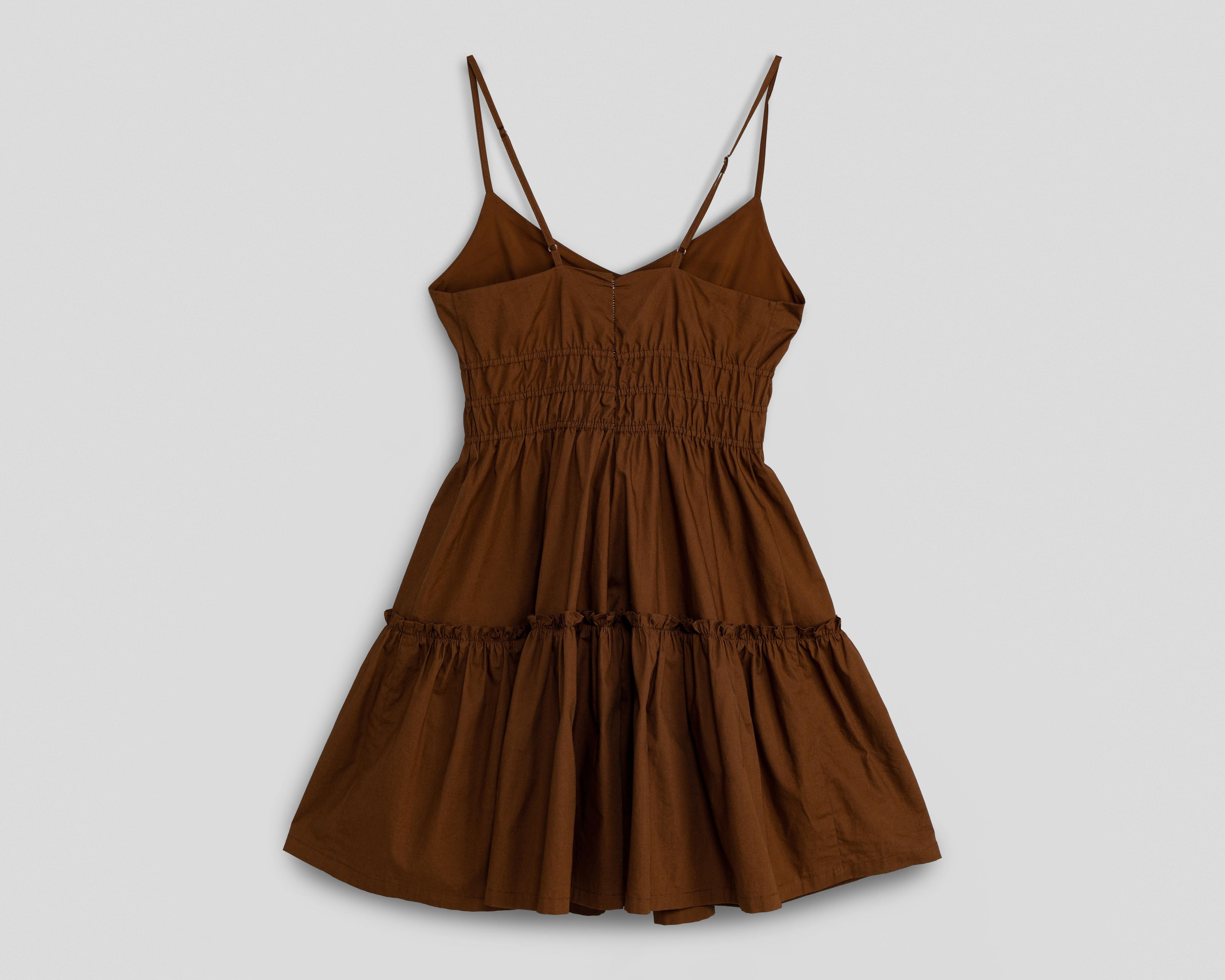 Foto 2 | Vestido Casual 18 Forever Café de Tirantes