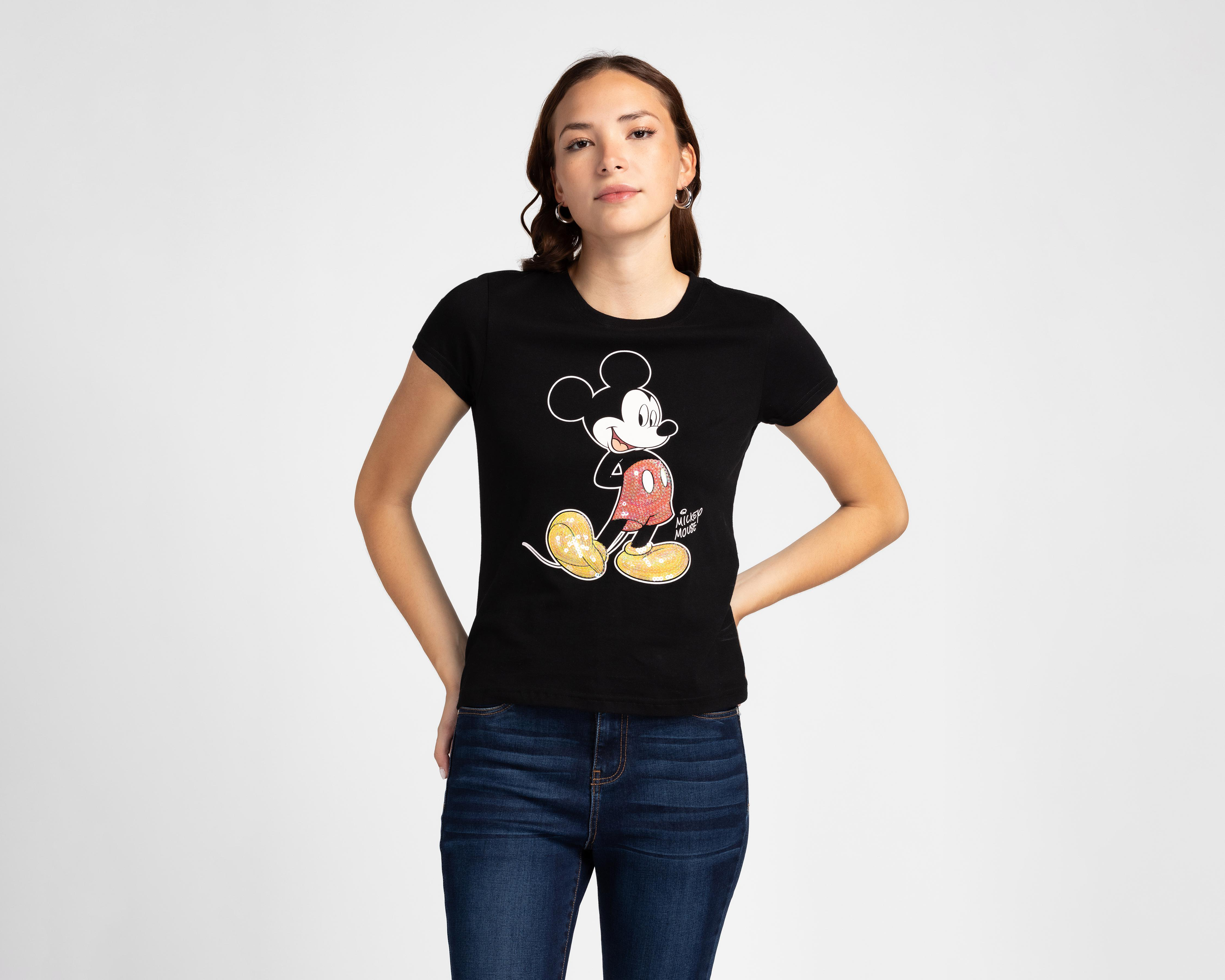 Foto 2 pulgar | Playera Mickey Mouse Disney para Mujer