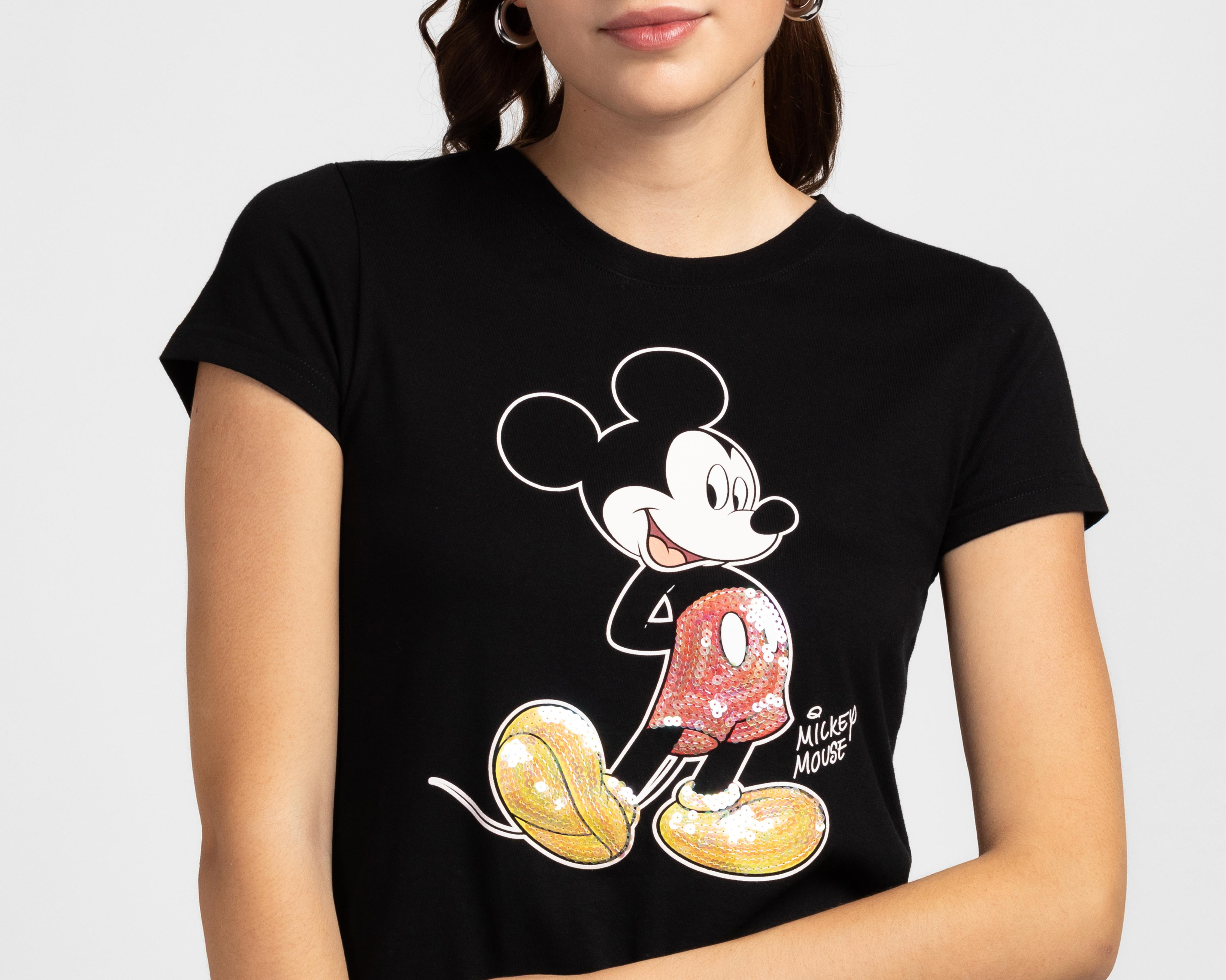 Foto 4 pulgar | Playera Mickey Mouse Disney para Mujer