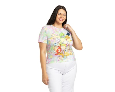 Foto 1 | Playera Nickelodeon Tie-Dye para Mujer