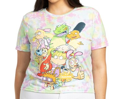 Foto 3 | Playera Nickelodeon Tie-Dye para Mujer