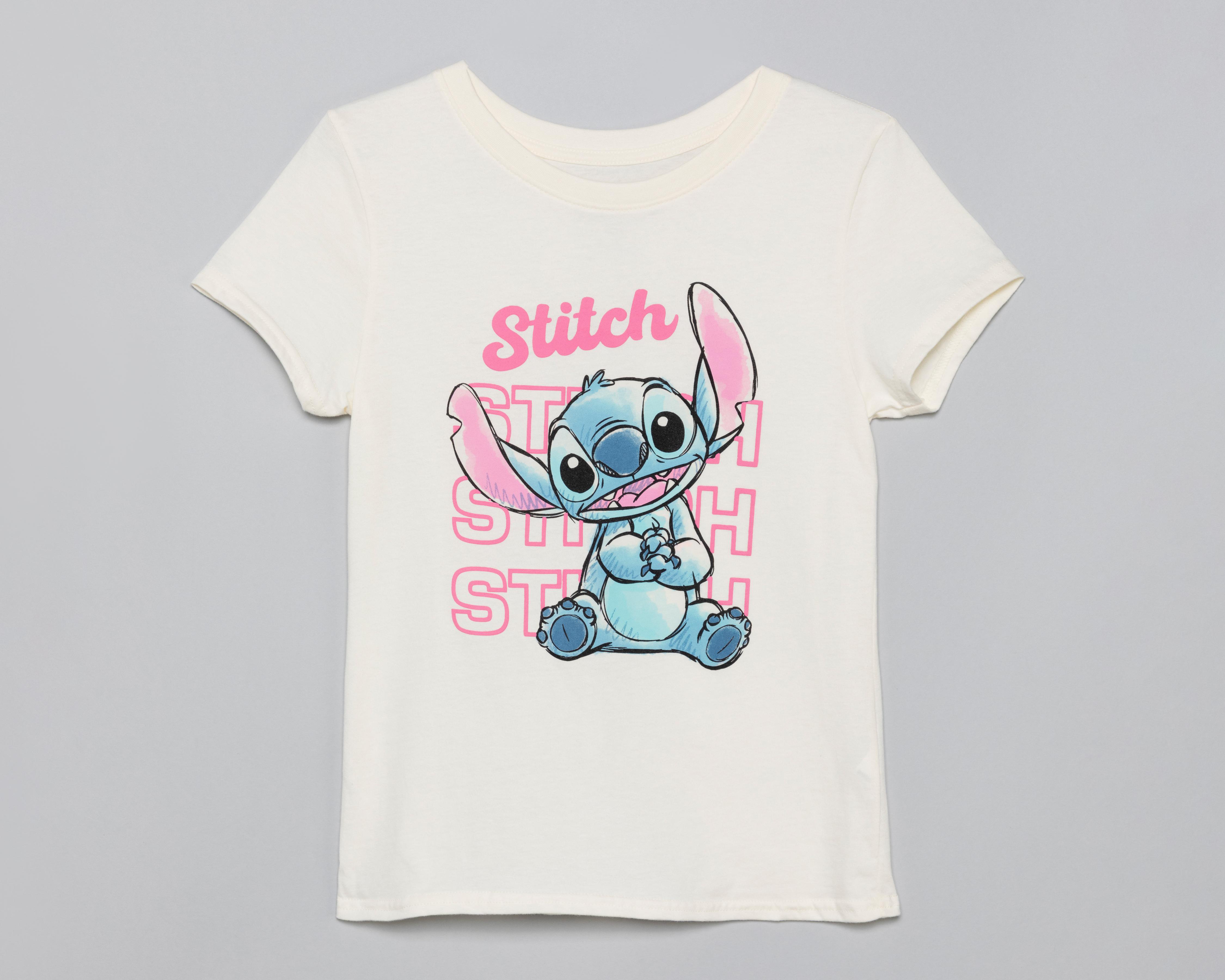 Foto 2 pulgar | Playera Manga Corta Disney Lilo & Stitch para Mujer
