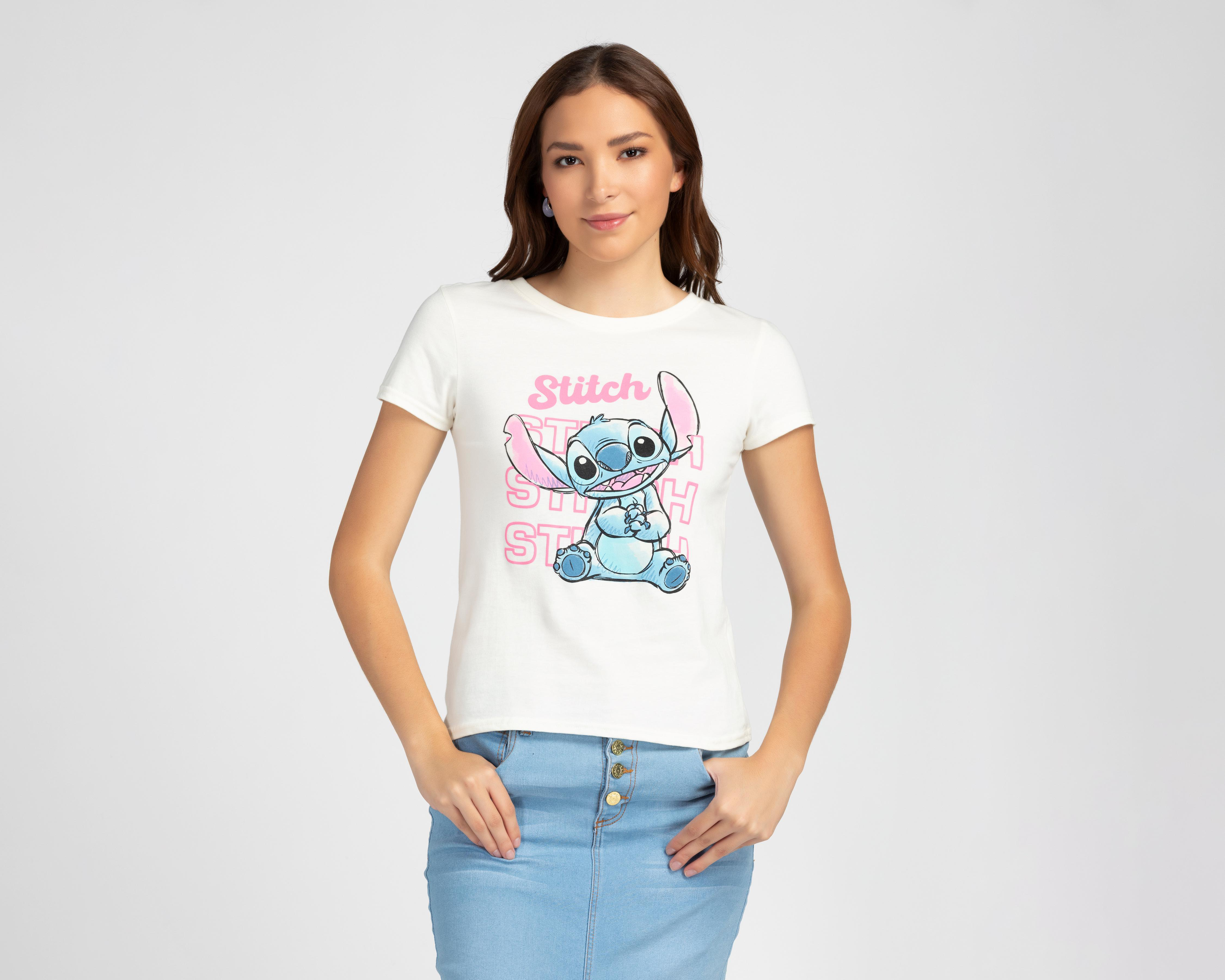 Playera Manga Corta Disney Lilo & Stitch para Mujer