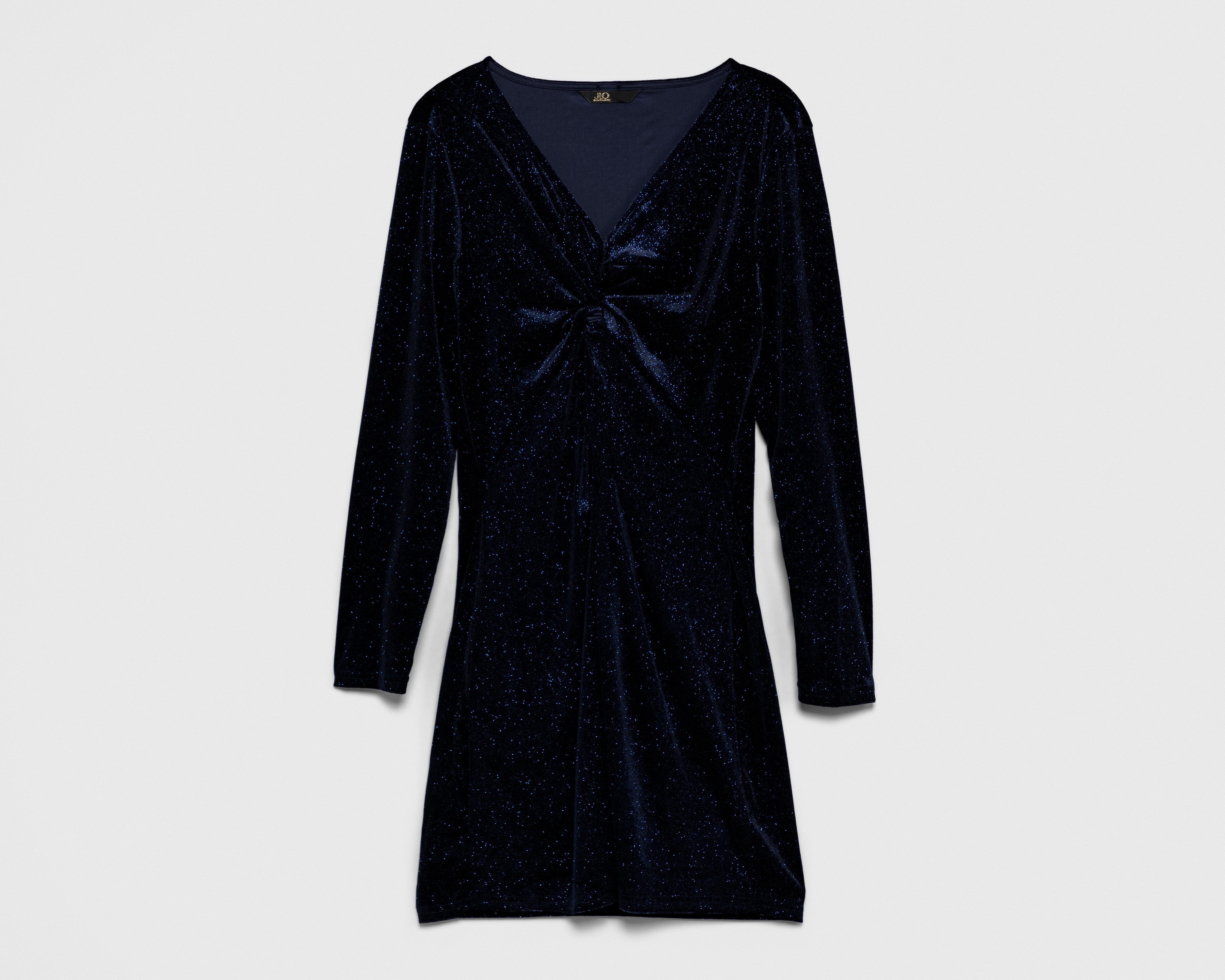 Vestido de Fiesta Jennifer Lopez de Terciopelo con Glitter $299