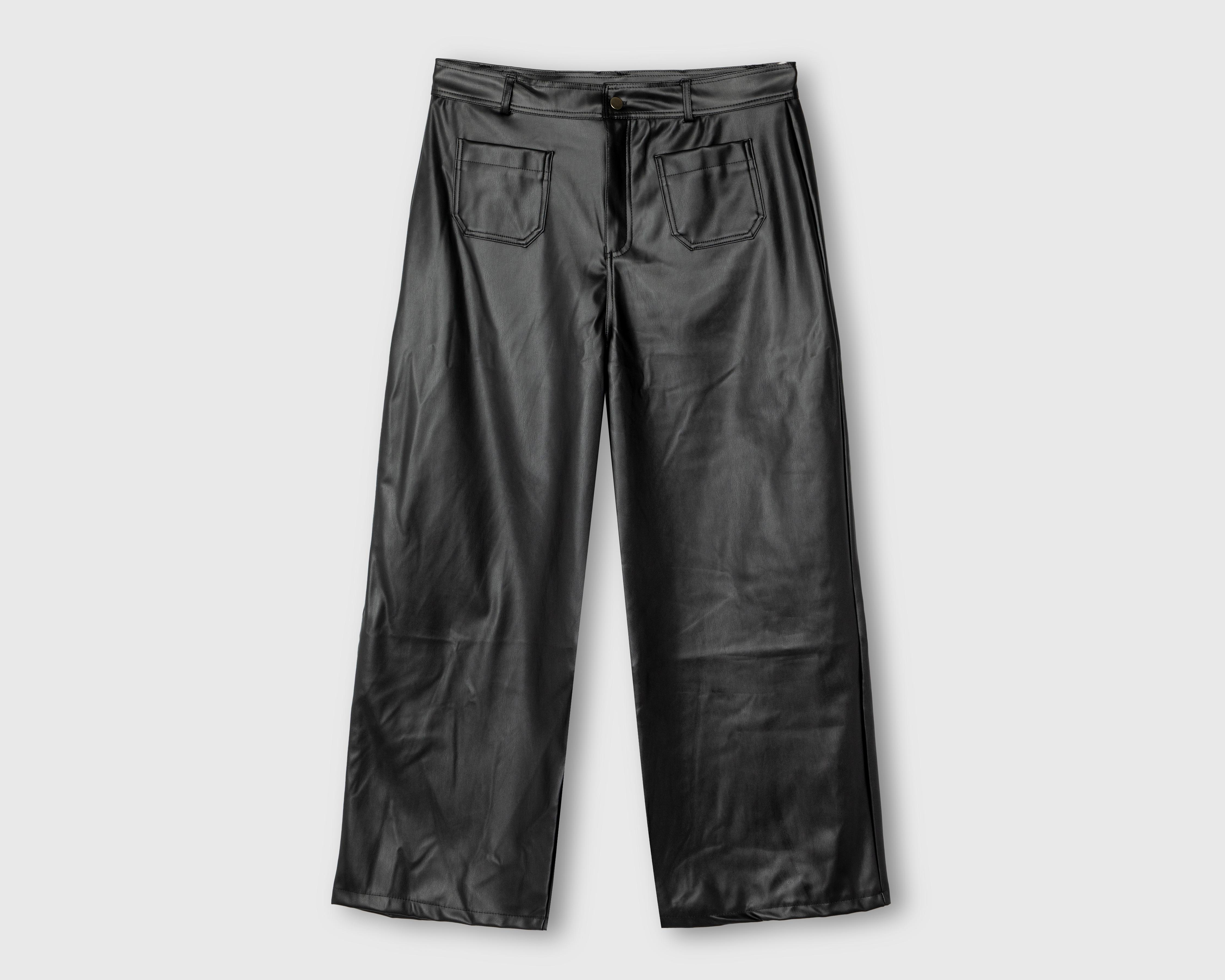 Pantalón Ancho Sahara Negro para Mujer