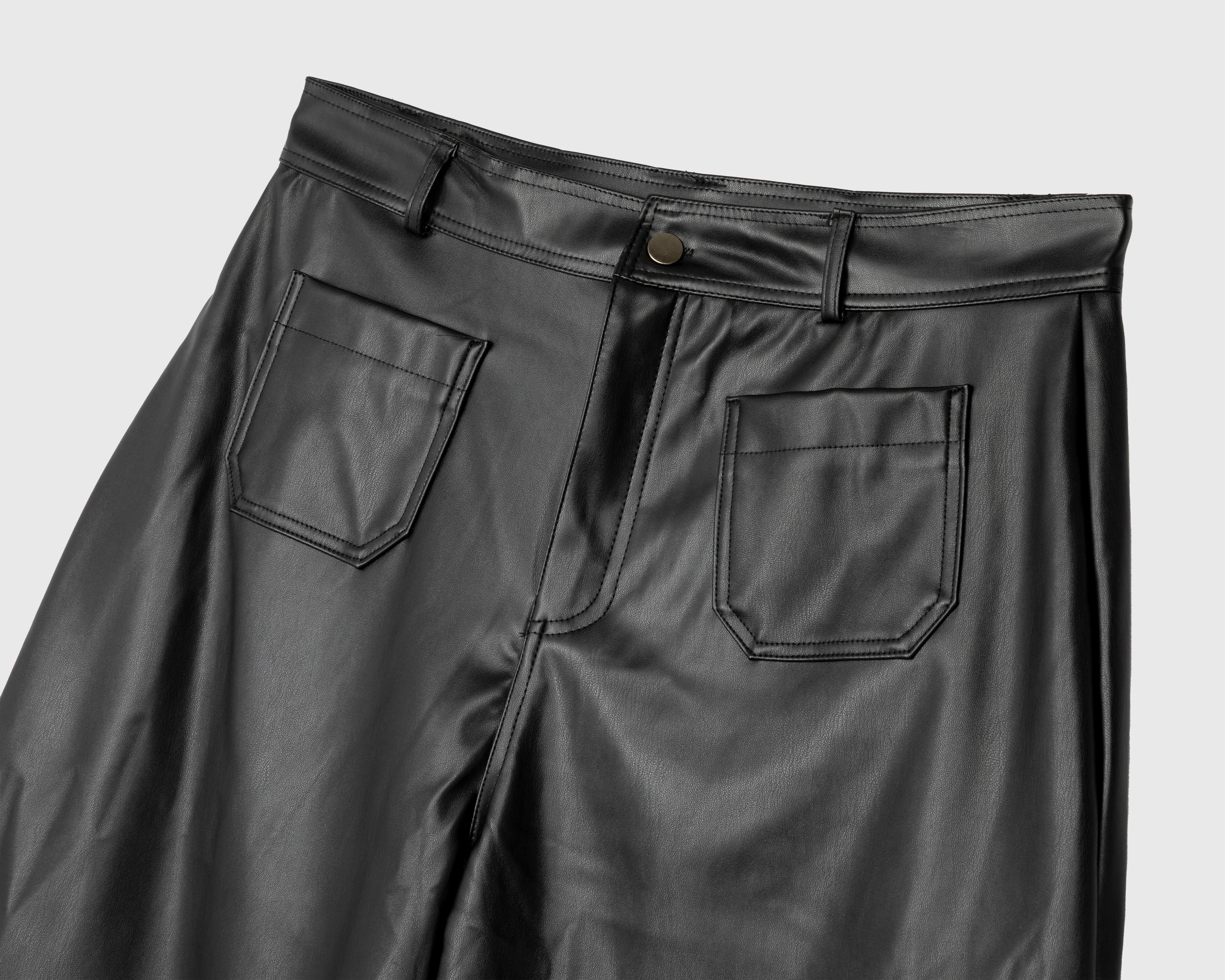 Foto 4 pulgar | Pantalón Ancho Sahara Negro para Mujer