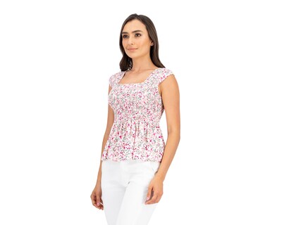 Foto 2 | Blusa Sahara Manga Corta Estampado Floral