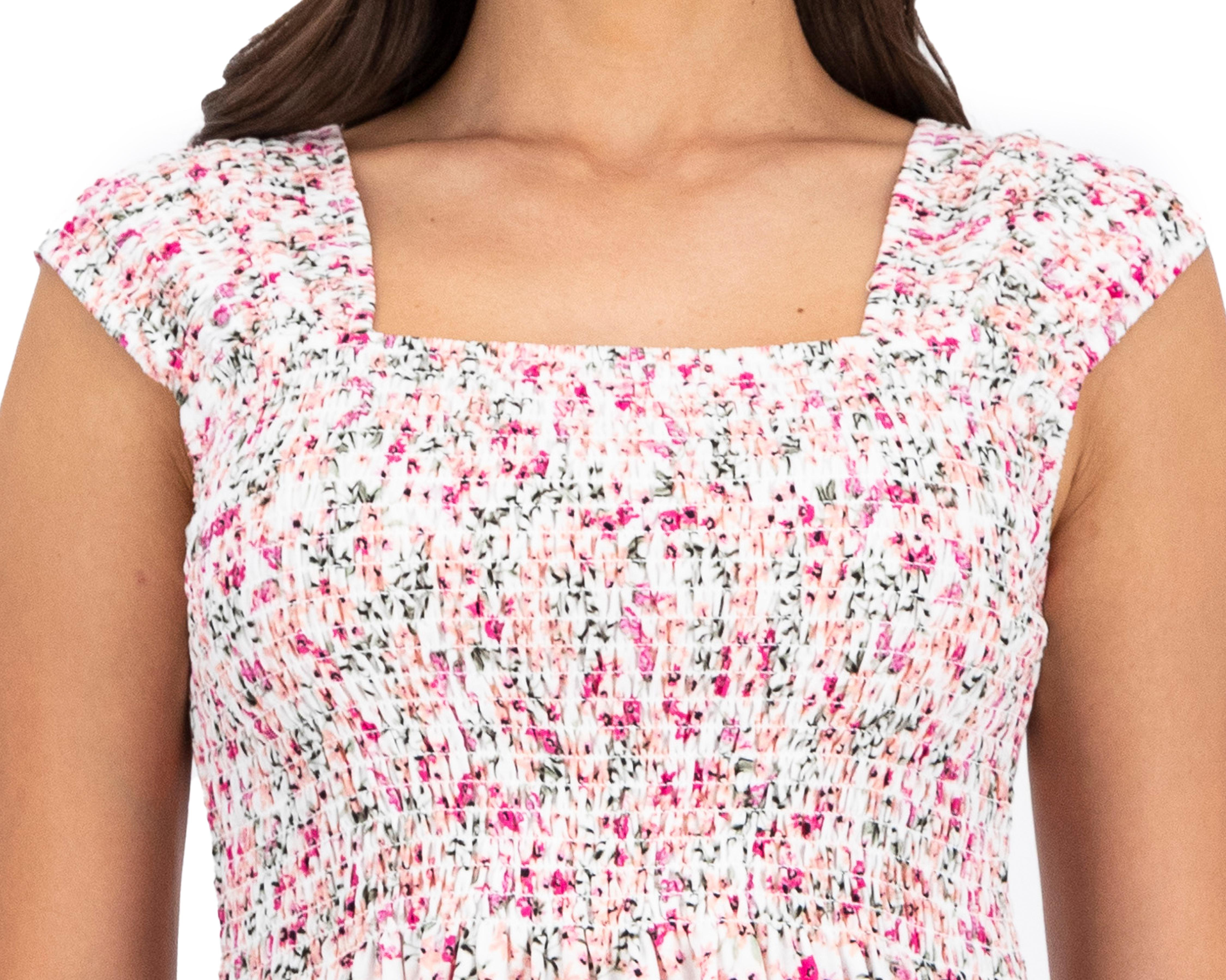 Foto 5 pulgar | Blusa Sahara Manga Corta Estampado Floral