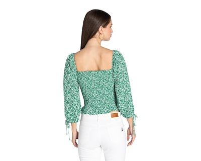 Foto 3 | Blusa 18 Forever Mangas Abullonadas y Detalle de Cuerdas