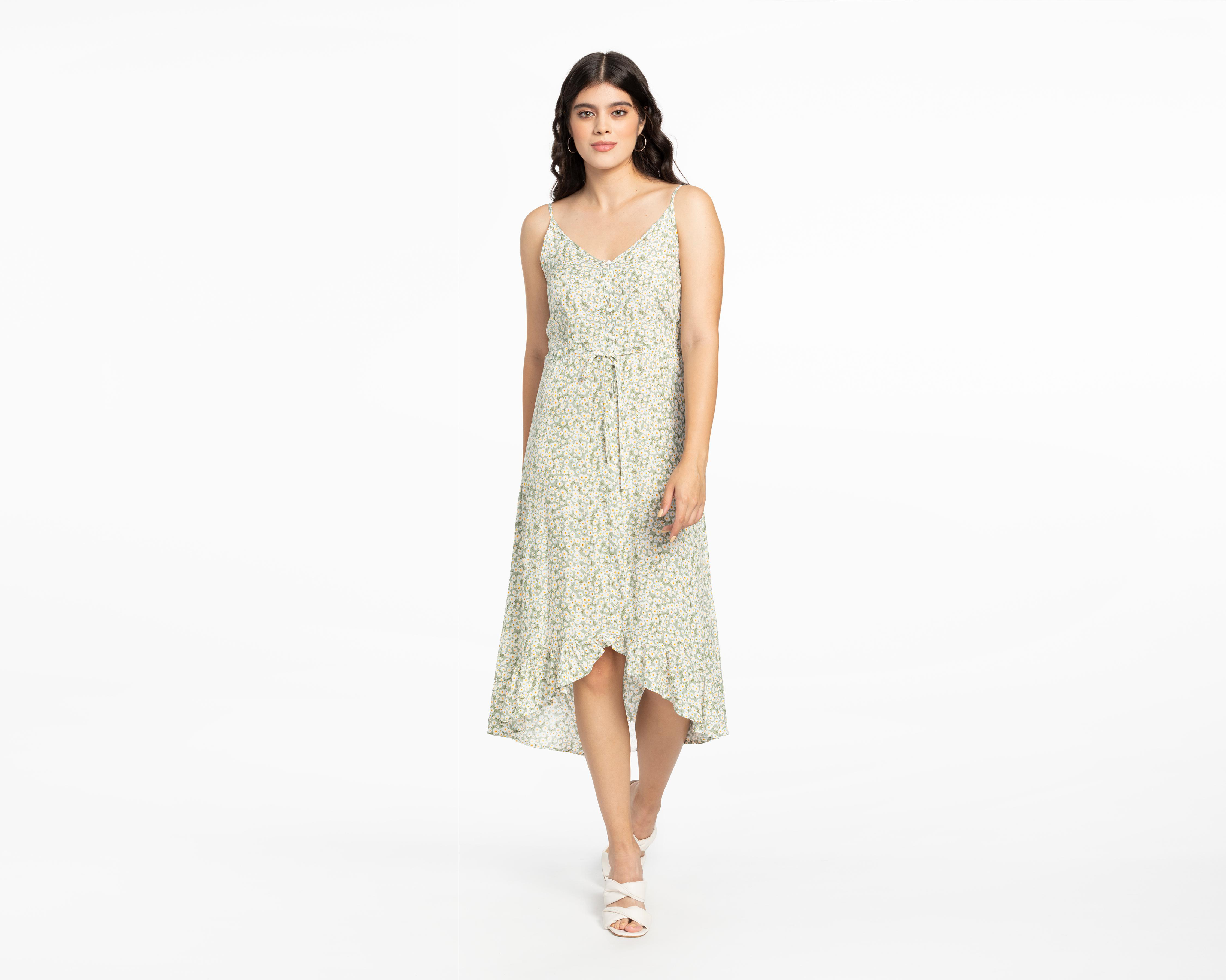 Foto 2 | Vestido 18 Forever Casual con Tirantes Estampado Floral