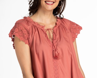 Foto 4 | Blusa Lady Sun Sin Mangas con Crochet en Hombros