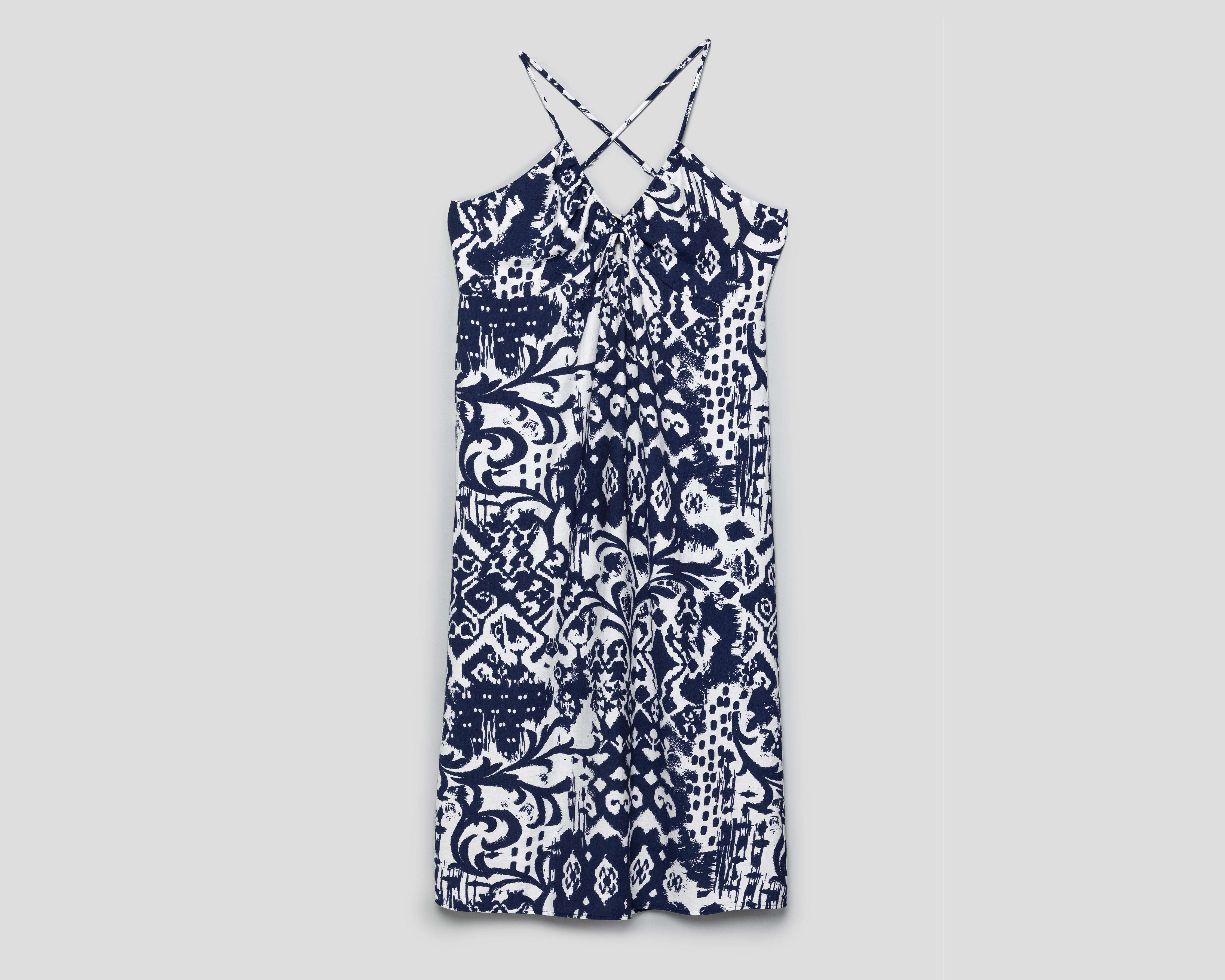 Vestido Casual Jennifer Lopez Azul sin Manga para Mujer $349