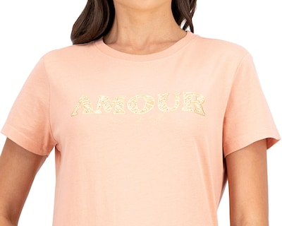 Foto 7 | Playera Jennifer Lopez Rosa Cuello Redondo