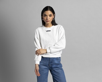 Foto 1 | Sudadera Blanca Thinner para Mujer