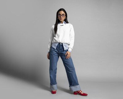 Foto 2 | Sudadera Blanca Thinner para Mujer