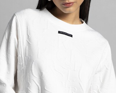 Foto 4 | Sudadera Blanca Thinner para Mujer