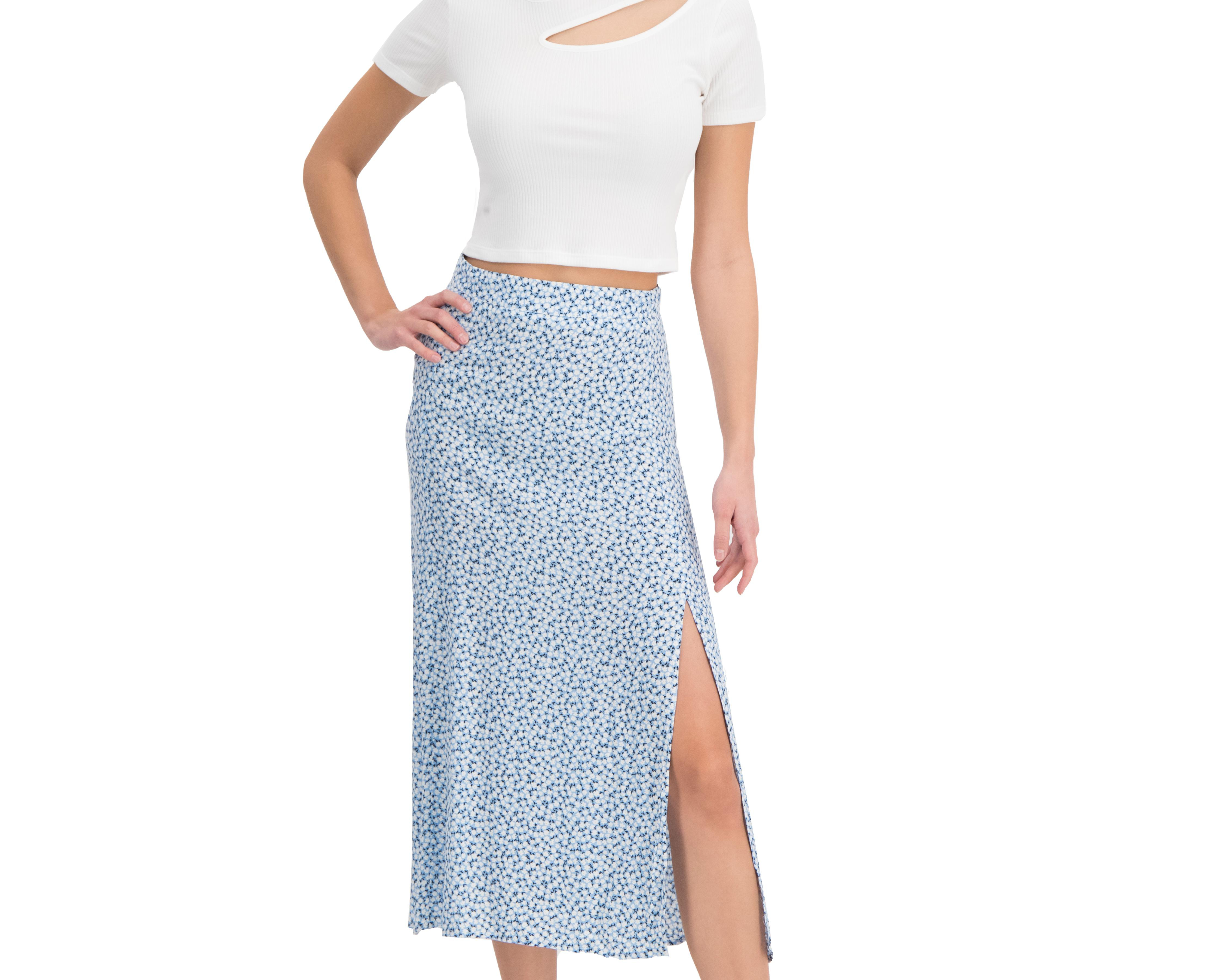 Foto 1 | Falda Midi 18 Forever con Abertura