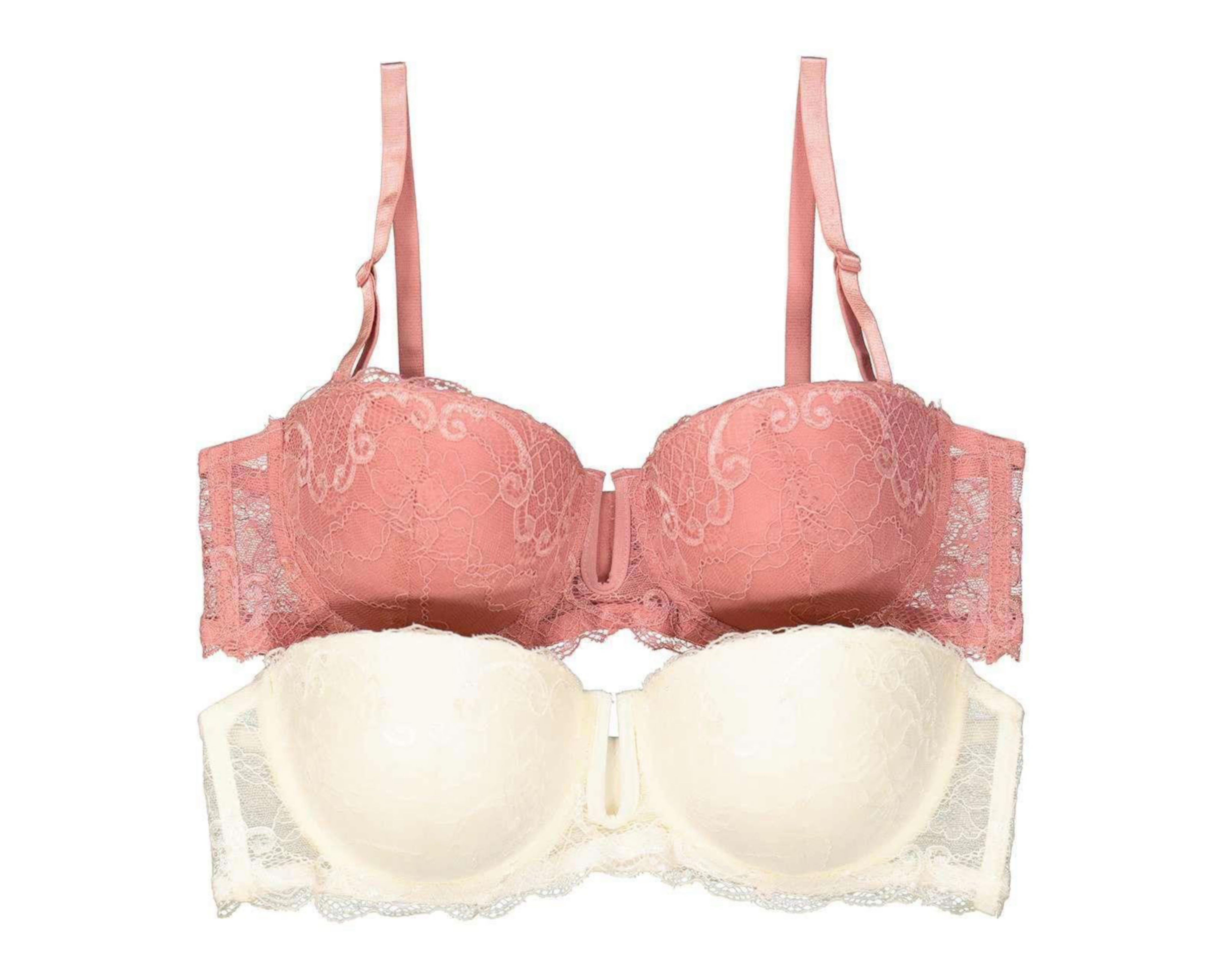 Foto 2 pulgar | Brasier Strapless Beauty Secret Copa Completa para Mujer 2 Pack