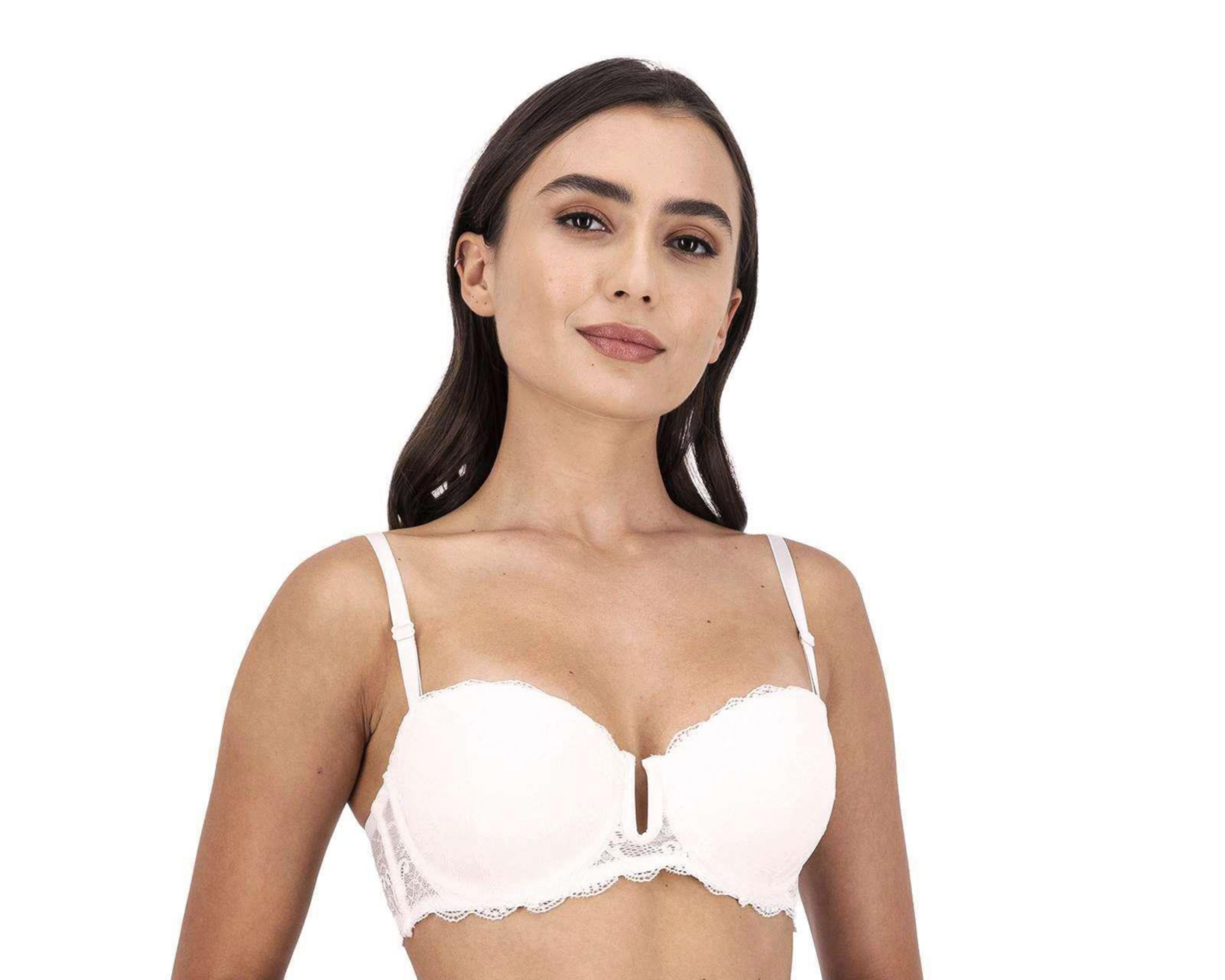 Foto 3 pulgar | Brasier Strapless Beauty Secret Copa Completa para Mujer 2 Pack