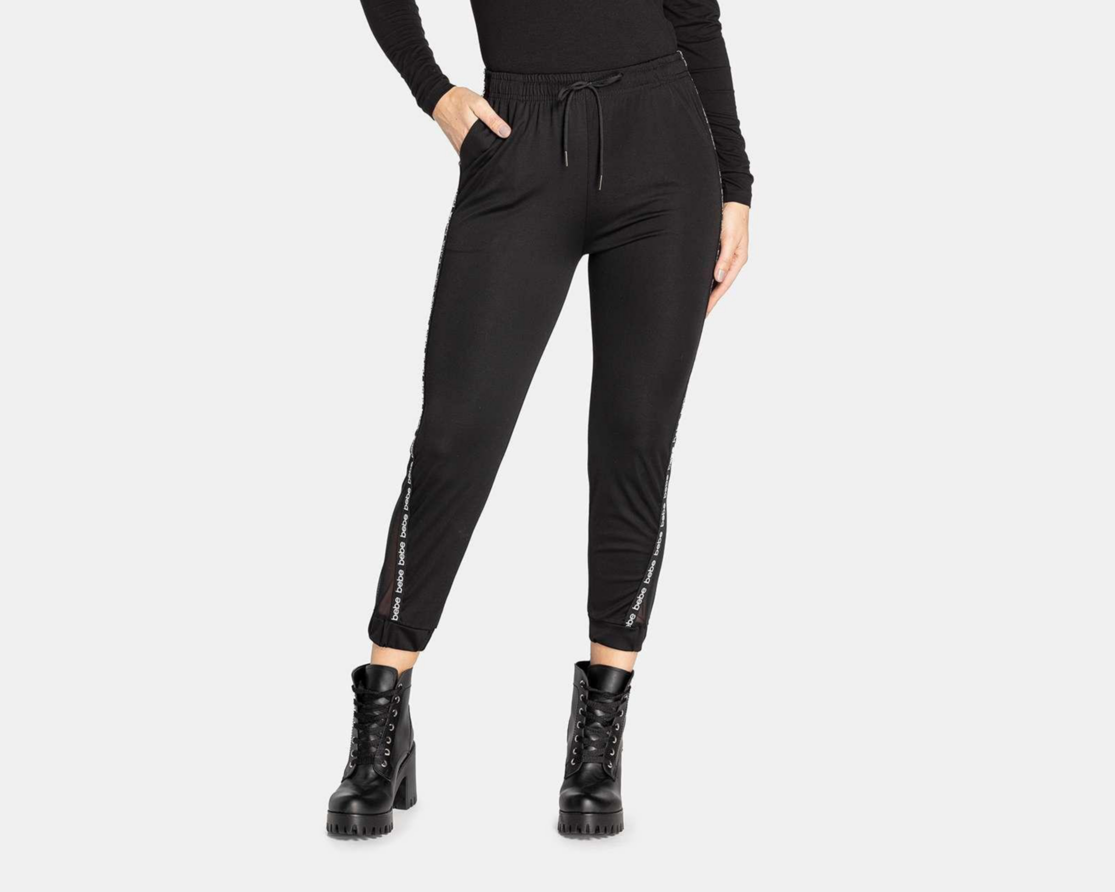 Foto 1 | Pantalón Bebe Jogger Negro