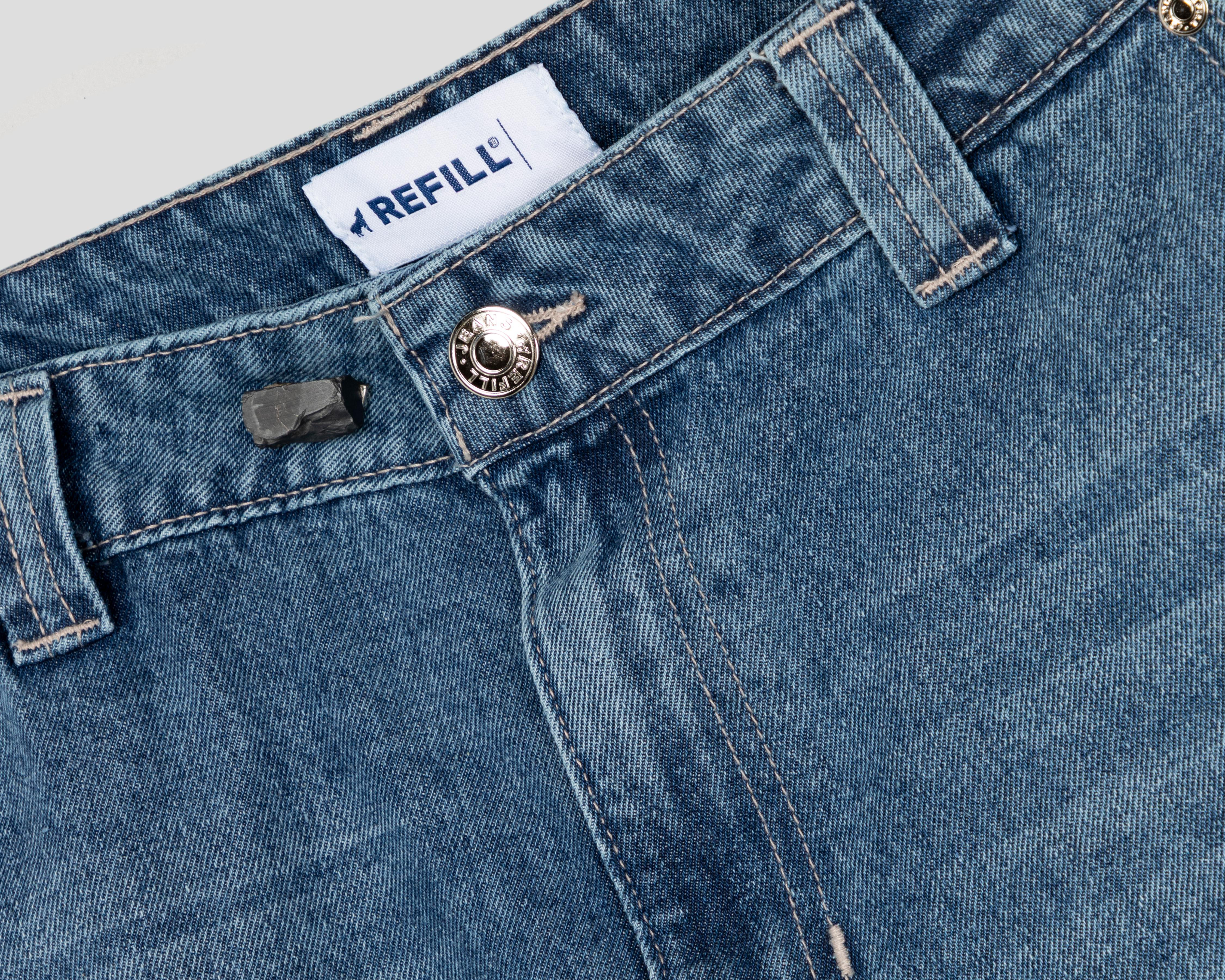 Foto 3 | Jeans Wide Leg Refill para Mujer