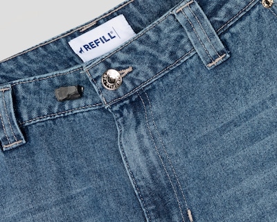 Foto 3 | Jeans Wide Leg Refill para Mujer