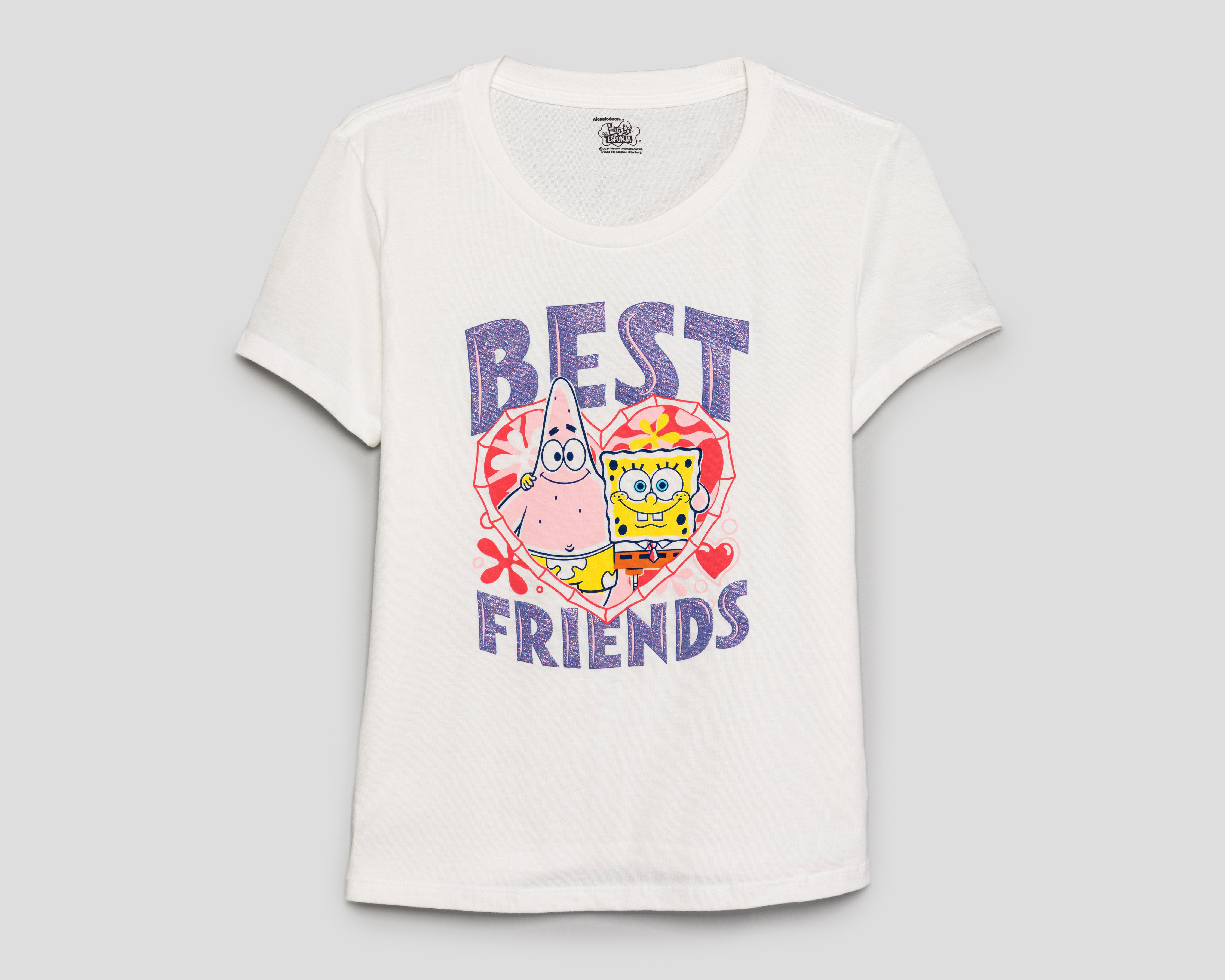 Playera Bob Esponja Manga Corta para Mujer $79