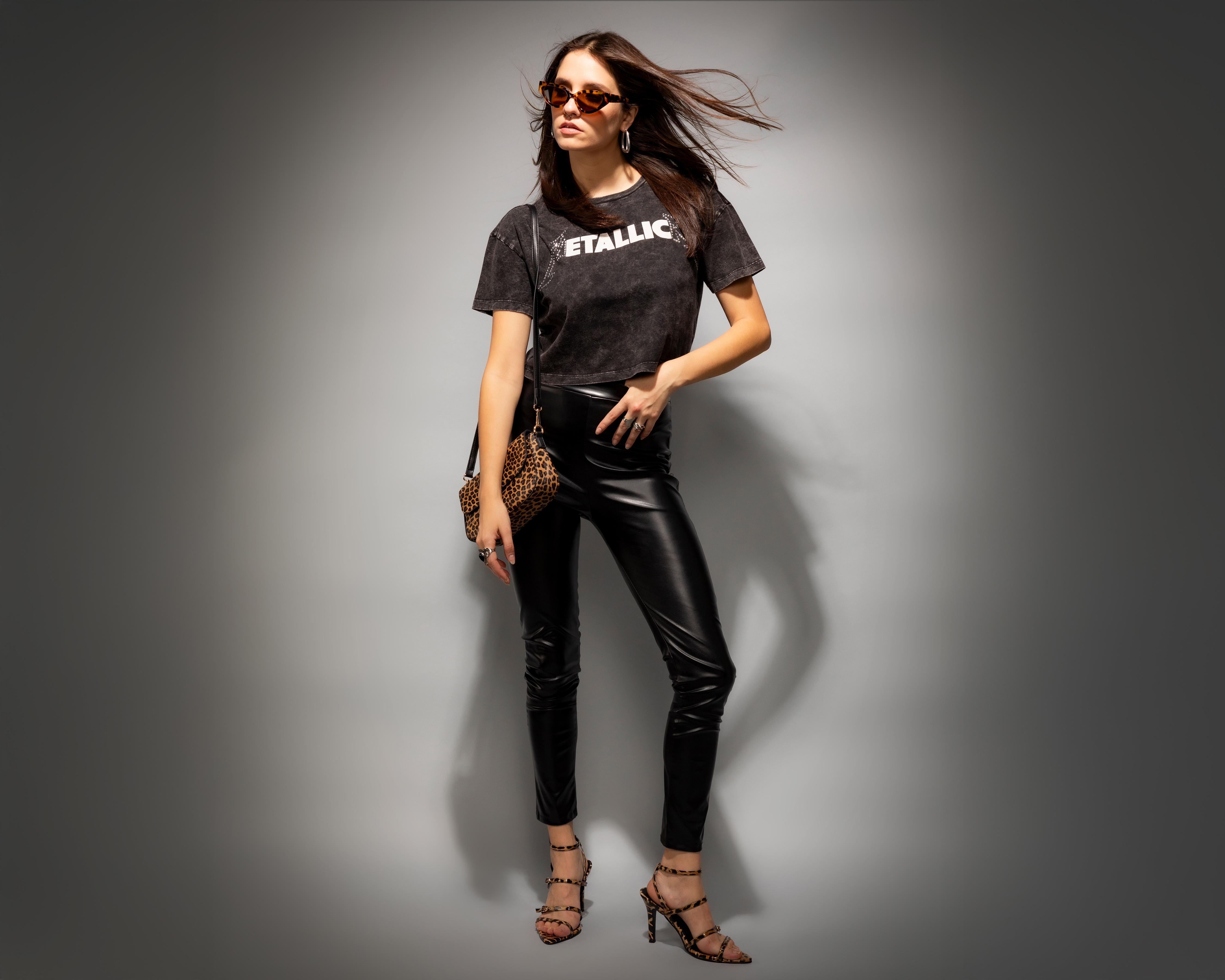 Foto 2 pulgar | Leggings Vinipiel Strona para Mujer