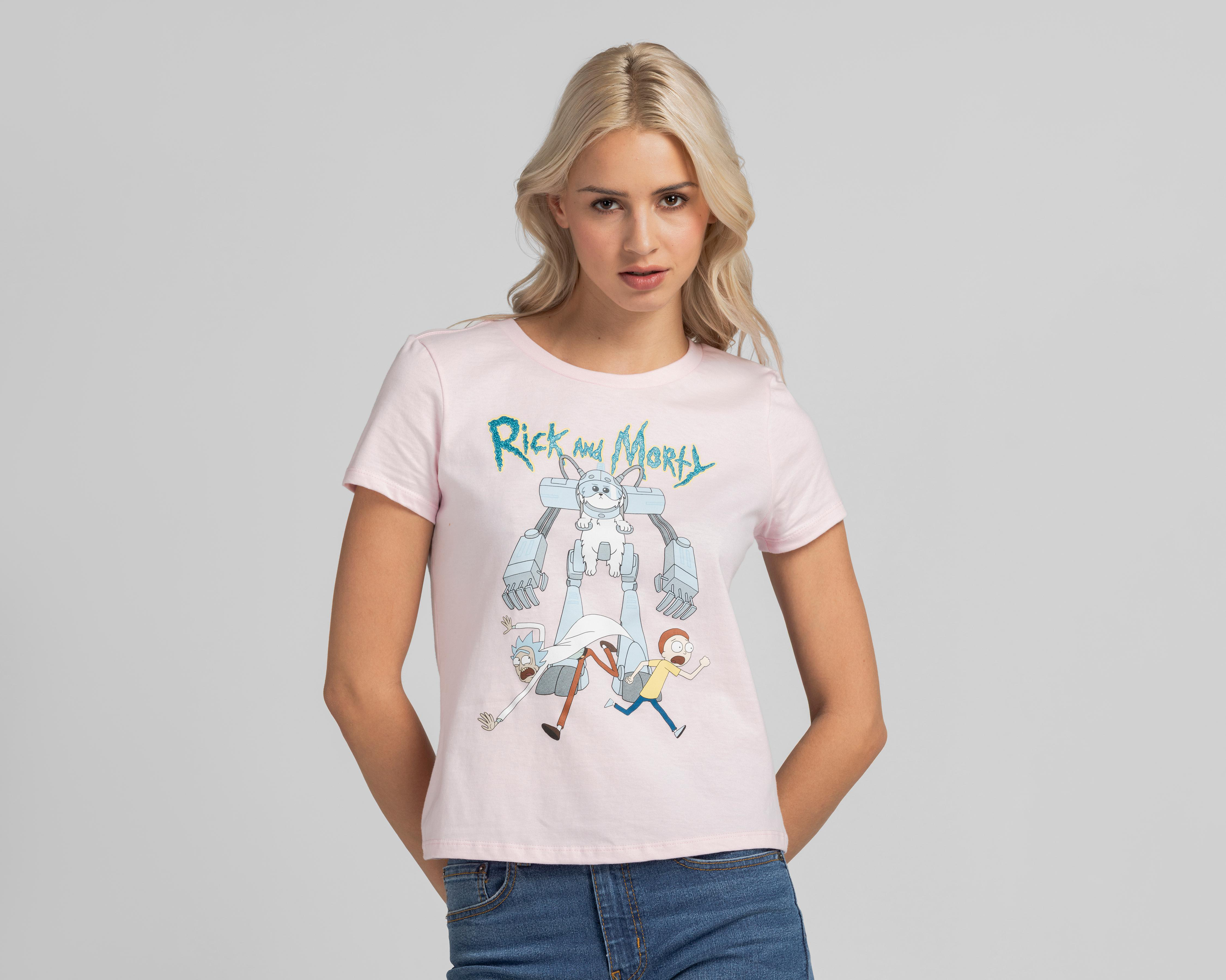 Playera Rick & Morty Manga Corta para Mujer