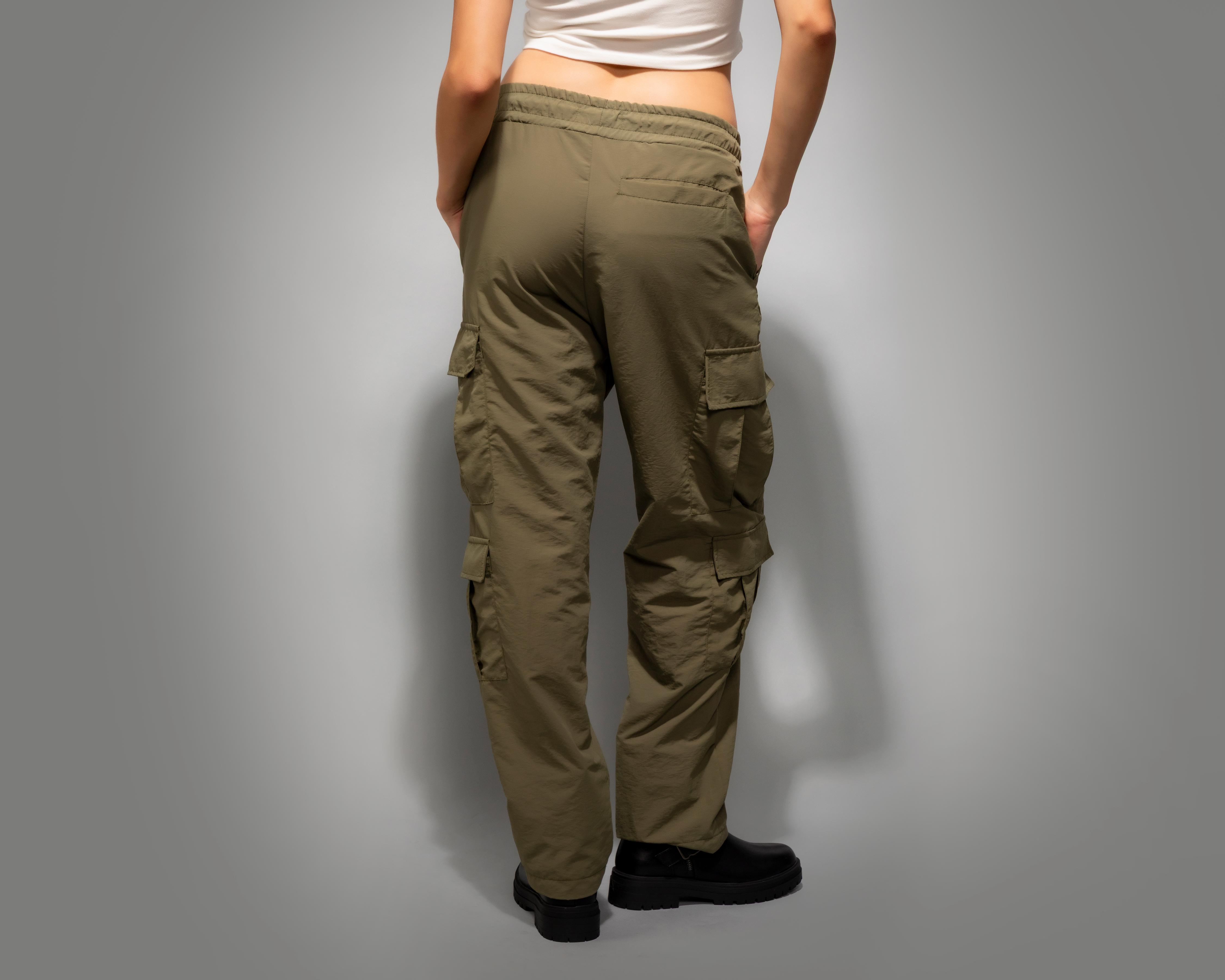 Foto 4 pulgar | Pantalón Cargo Strona Verde para Mujer