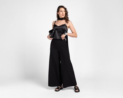 Foto 2 | Pantalón Ancho Sahara con Cintura Elástico para Mujer