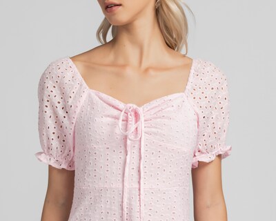 Foto 4 | Vestido Casual 18 Forever Rosa Manga Corta para Mujer