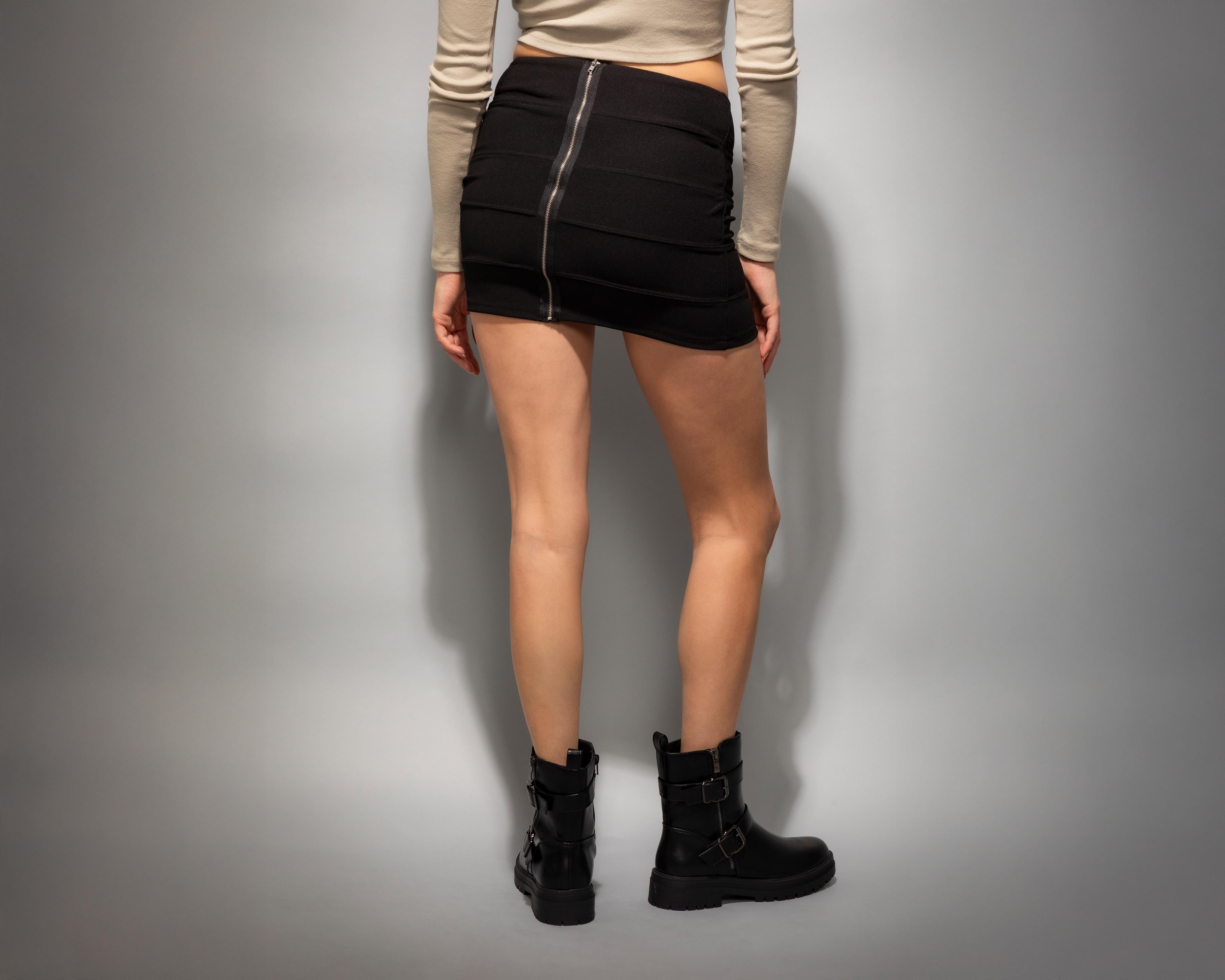 Foto 3 | Falda Corta Strona Negra Juvenil