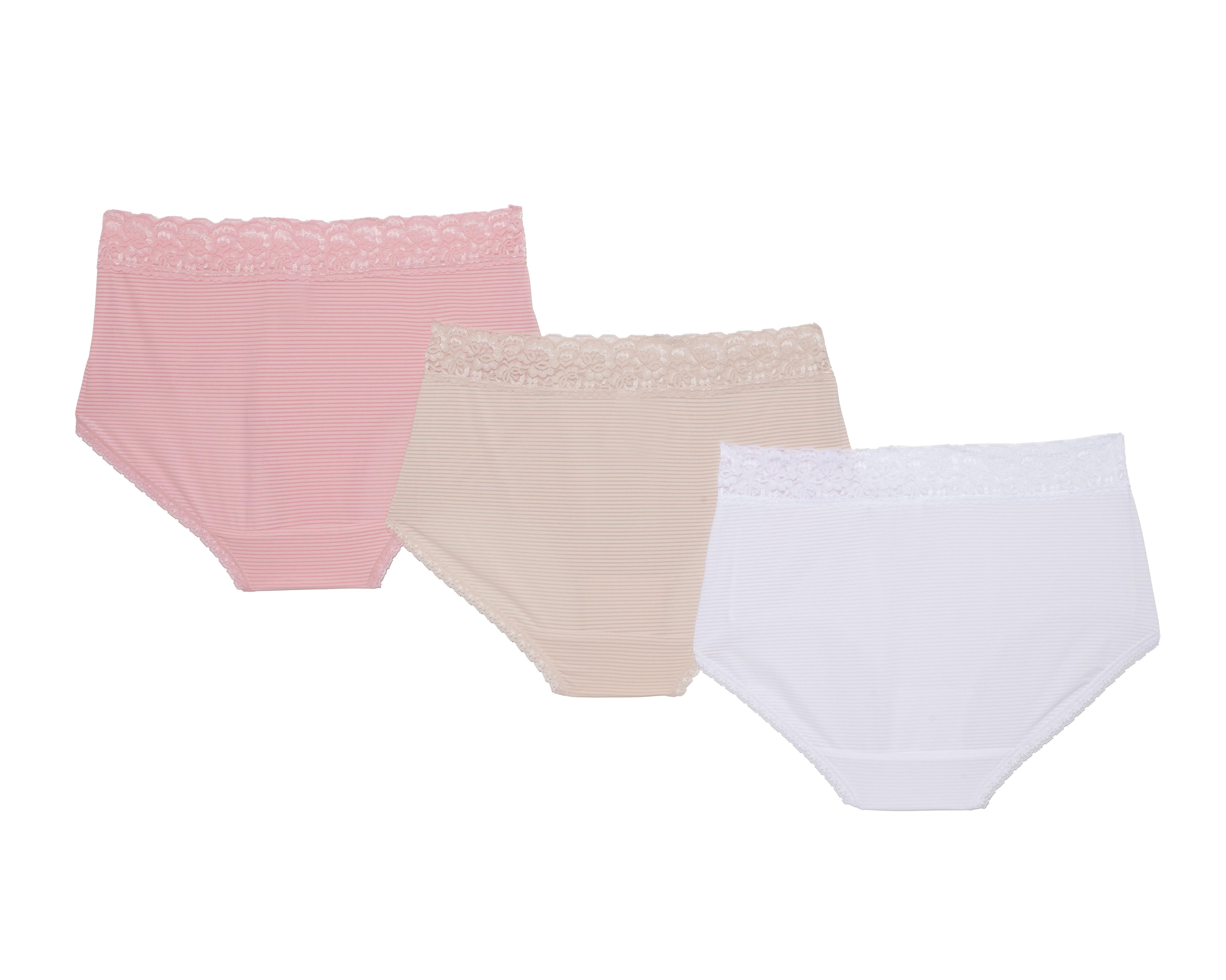 Foto 3 pulgar | Pantaleta con Encaje Beauty Secret para Mujer 3 Piezas