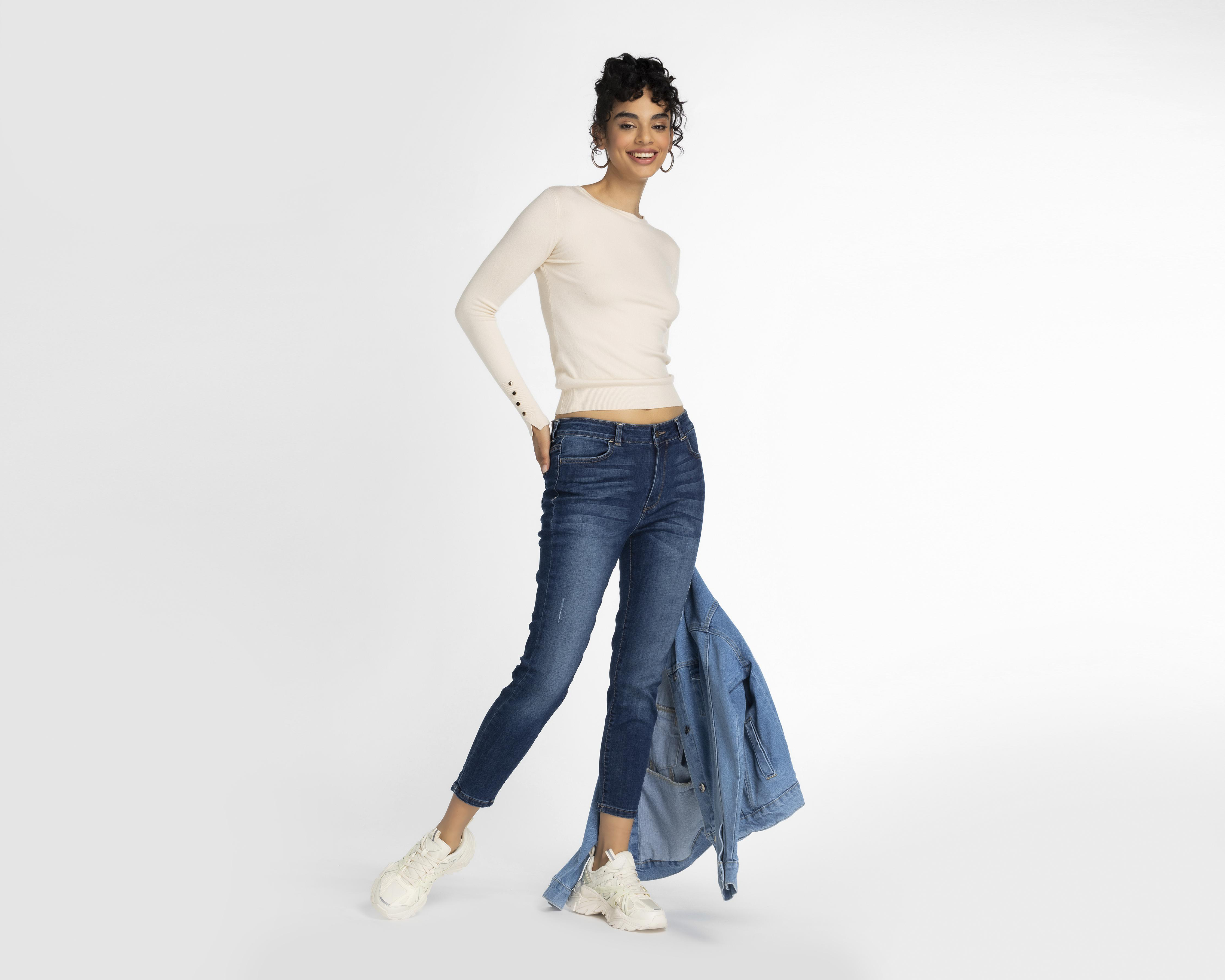 Foto 3 pulgar | Jeans Skinny Refill para Mujer