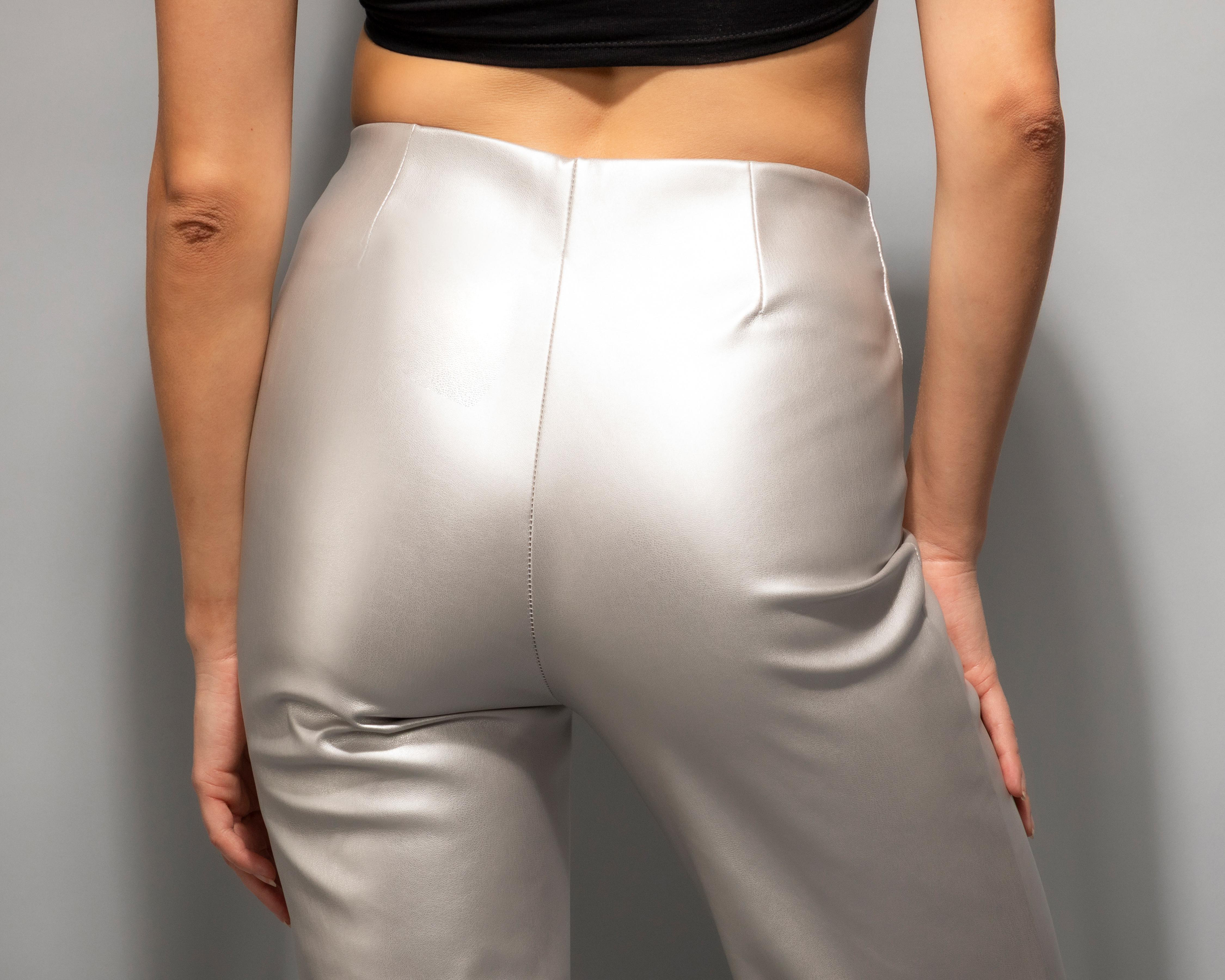 Foto 5 | Pantalón Ancho Strona Plateado Juvenil