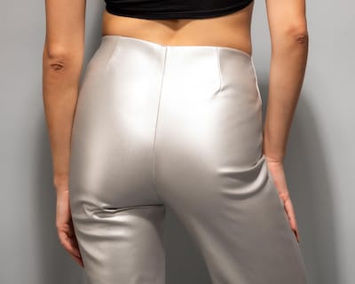 Foto 5 | Pantalón Ancho Strona Plateado Juvenil