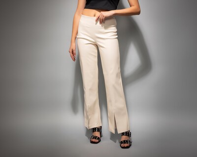Foto 2 | Pantalón Ancho Strona Beige Juvenil