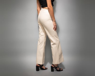 Foto 3 | Pantalón Ancho Strona Beige Juvenil