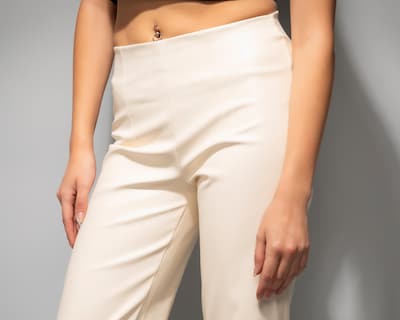 Foto 4 | Pantalón Ancho Strona Beige Juvenil