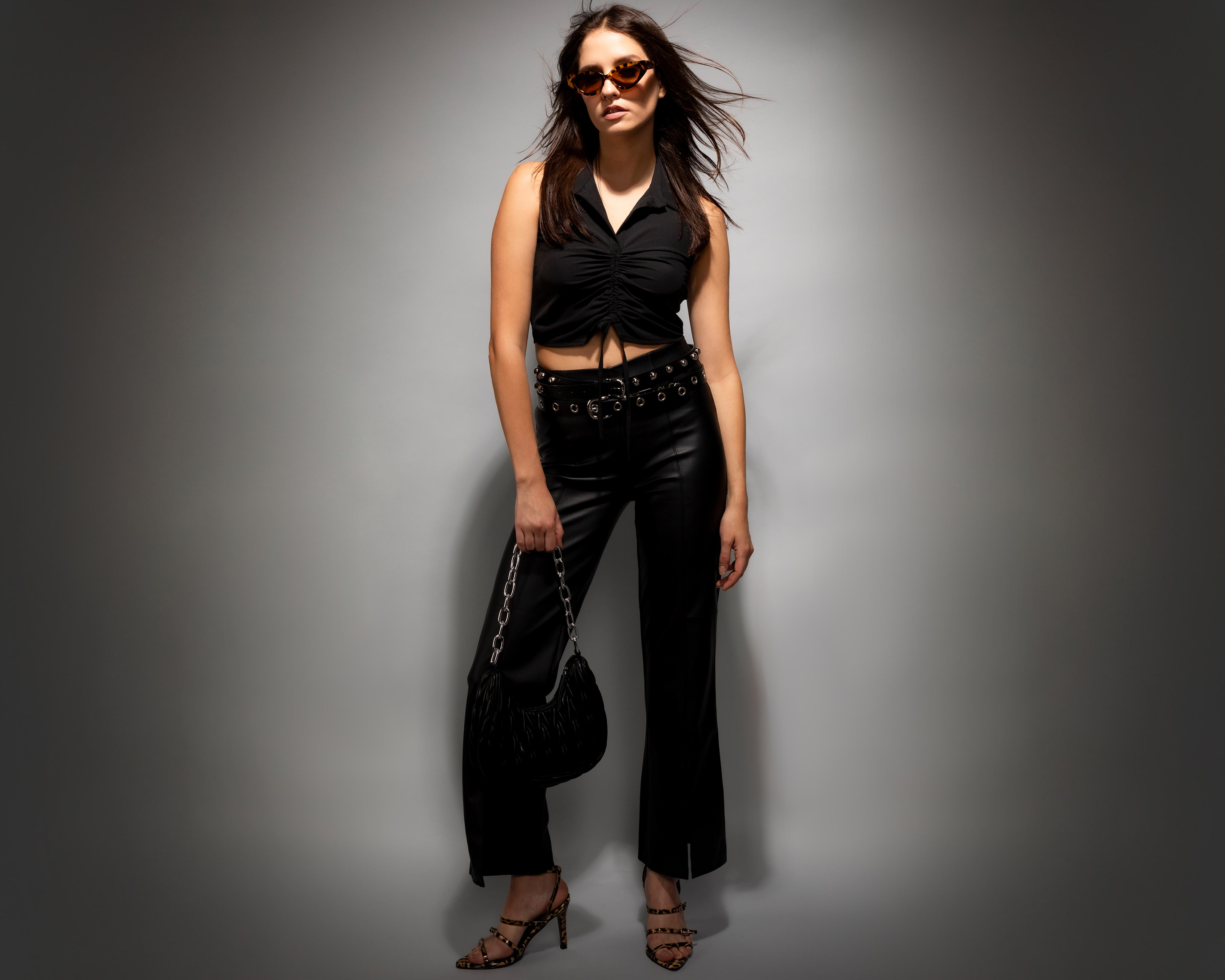 Foto 1 | Pantalón Ancho Strona Negro Juvenil