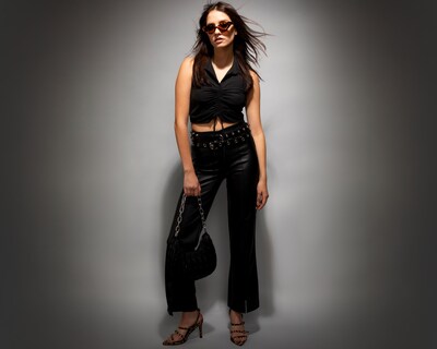Foto 1 | Pantalón Ancho Strona Negro Juvenil